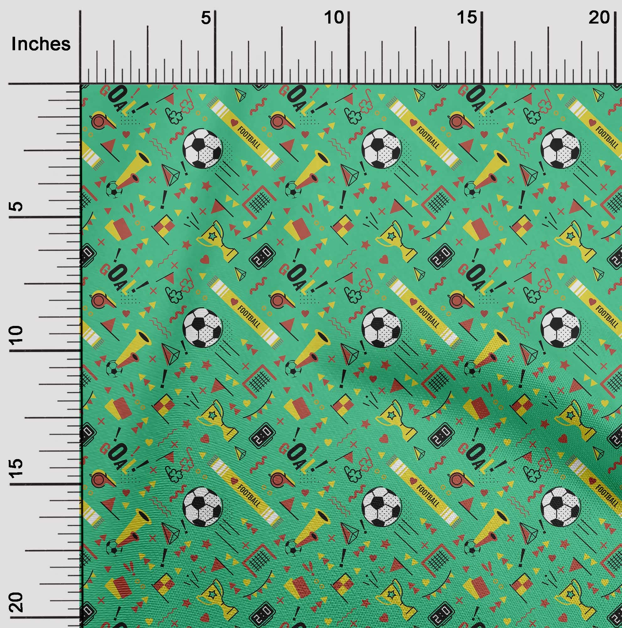 Premium 100% Cotton Poplin Fabric - Sea Green Printed DIY Sewing Material, 42 Inch Wide by The Yard | Perfect for Sportswear, Dresses, Quilting & Home Decor Projects