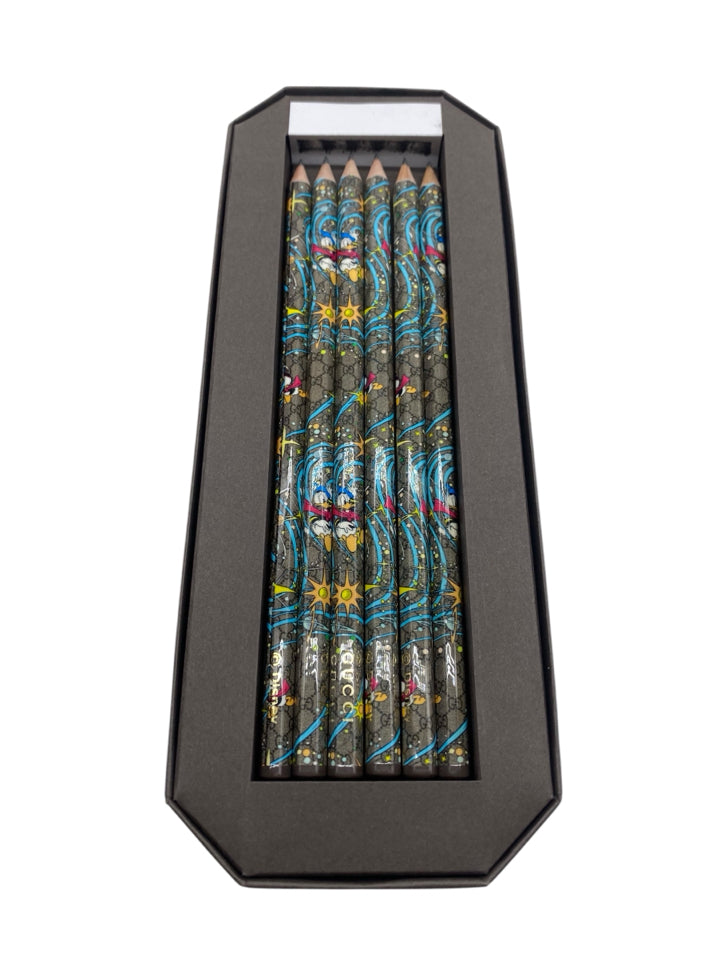 Gucci x Disney Limited Edition Collectible Pencils with Gift Box - Perfect for Disney Fans, Luxury Stationery Lovers & Unique Gift Ideas