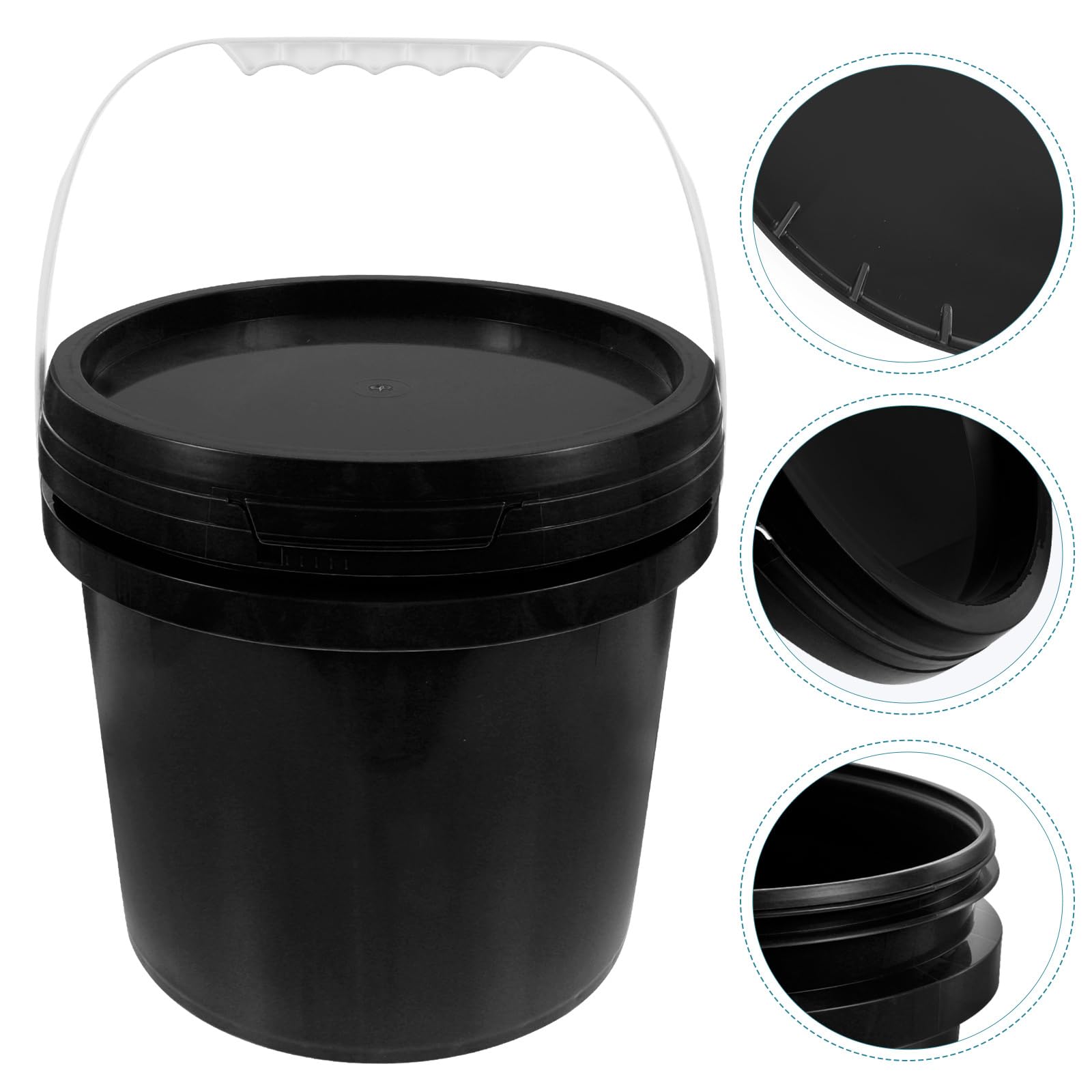 ARTIBETTER 1 Gallon Plastic Paint Bucket with Lid - Durable Paint Storage Container, Oil Paint Can, Camping Storage Bin - Perfect for DIY Projects, Home Painting, Outdoor Activities & Workshop Organization
