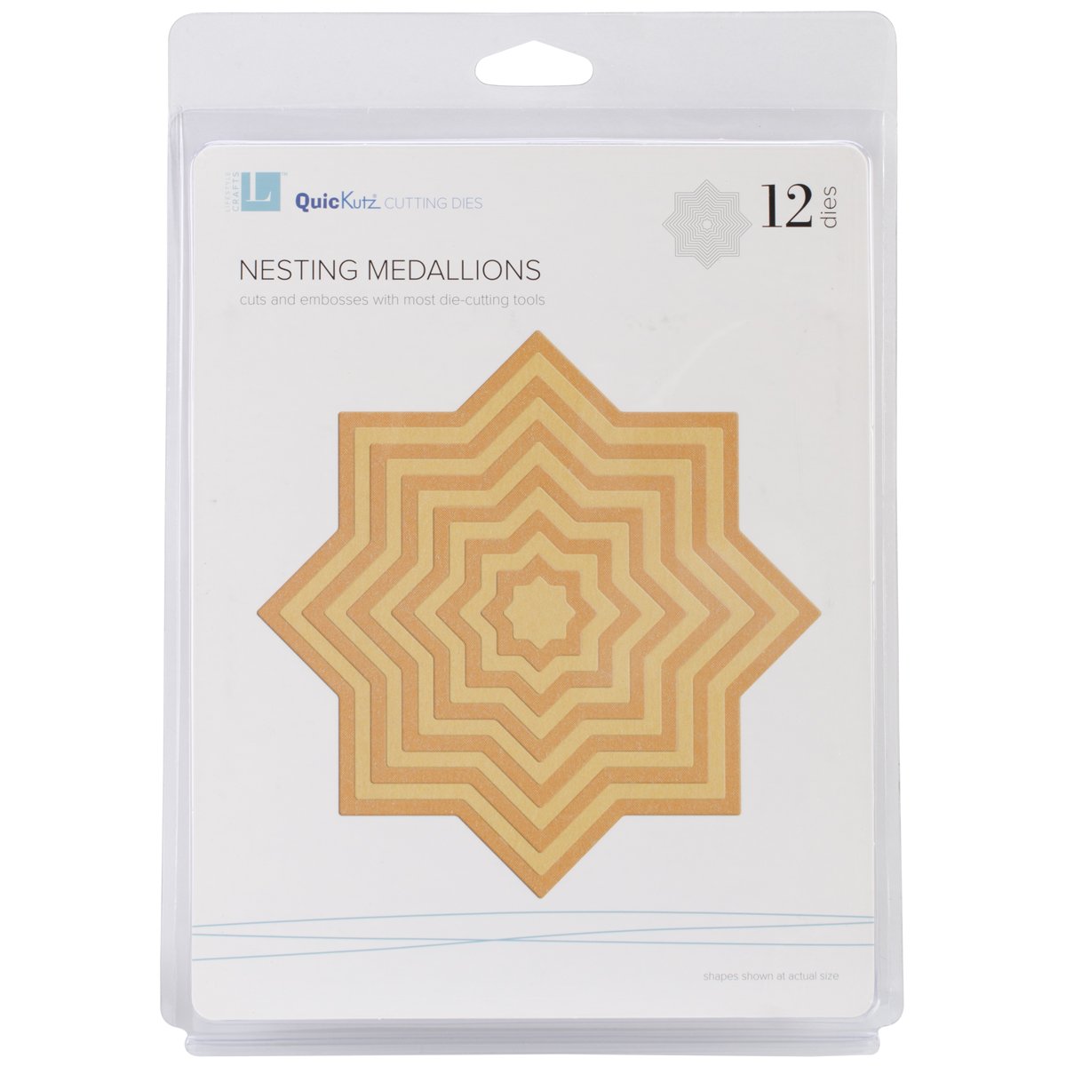 QuicKutz Lifestyle Crafts Nesting Medallions Die Set - Scrapbooking, Card Making & DIY Paper Craft Supplies for Home Decor & Gift Projects