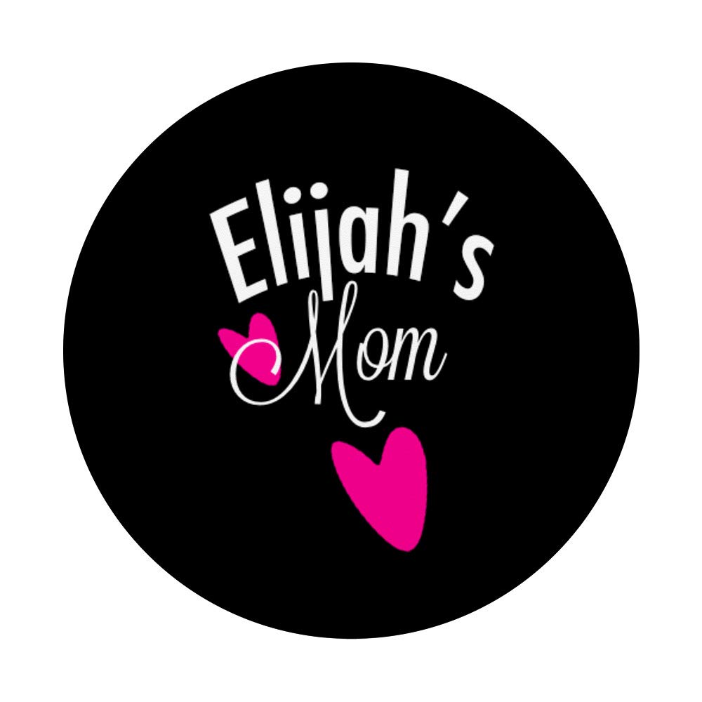Elijah's Mom Pink Hearts T-Shirt - Cute Heart Print Top for Women & Girls - Perfect for Valentine's Day, Mother's Day & Family Matching Outfits