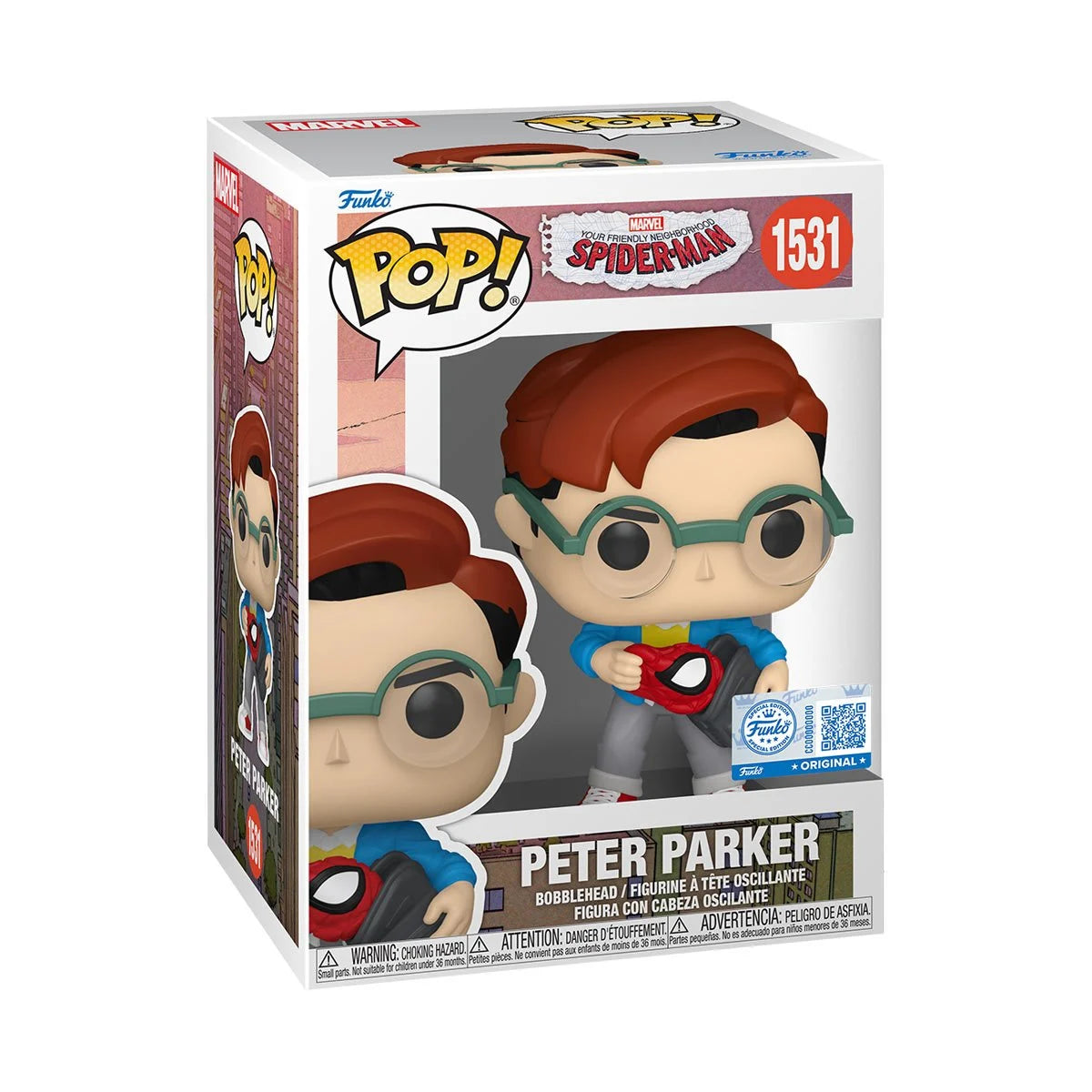 Spider-Man: Peter Parker (EE) Action Figure - Collectible Marvel Superhero Toy for Kids & Adults - Perfect for Display, Play & Gifting