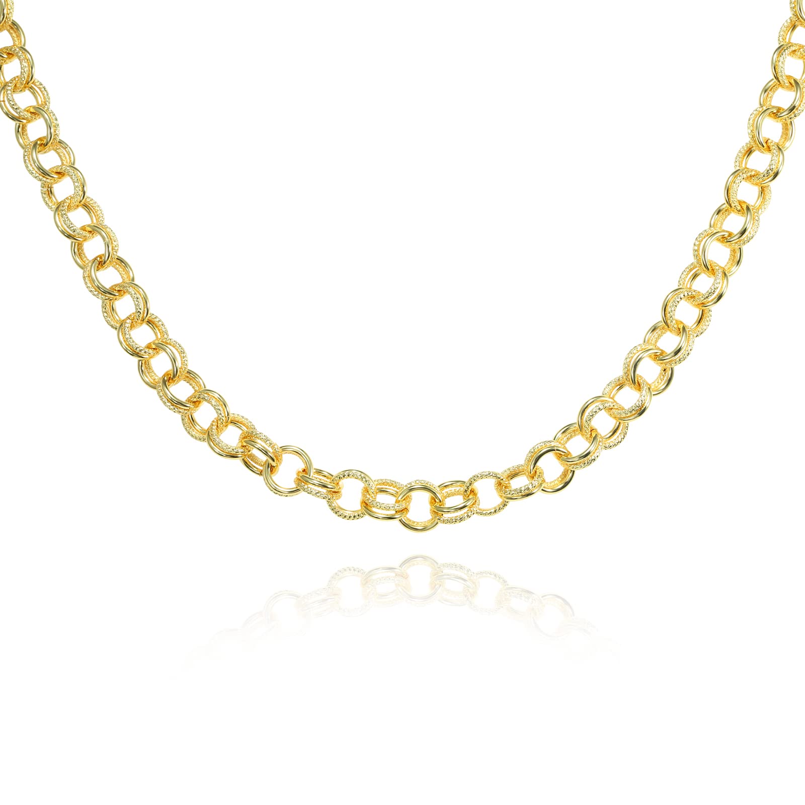 14K Gold Plated Multilayer Pendant Necklace - Adjustable Layered Choker for Women & Girls | Dainty Fashion Jewelry for Everyday Wear, Date Night & Special Occasions