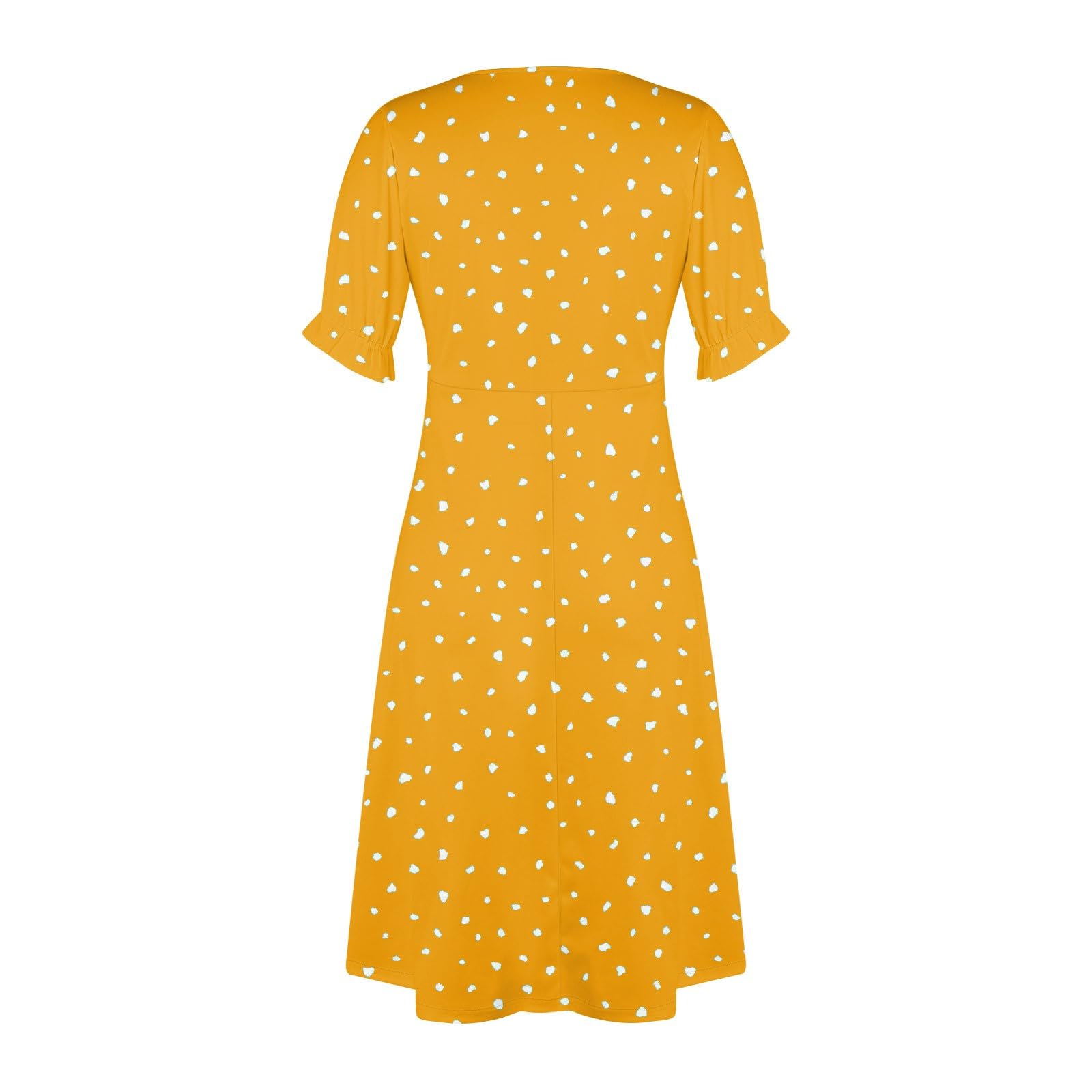 Elegant Floral Wrap V-Neck Ruched Dress for Women - Beach, Church & Special Occasions | Sizes S to XXXL | 2024 Fashion Trend