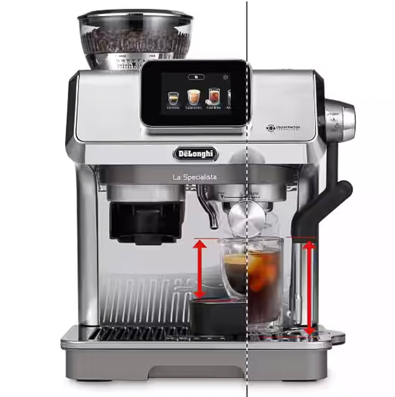 DeLonghi La Specialista Touch Espresso Machine EC9455M - Professional Coffee Maker for Home Baristas, Perfect for Latte & Cappuccino Lovers
