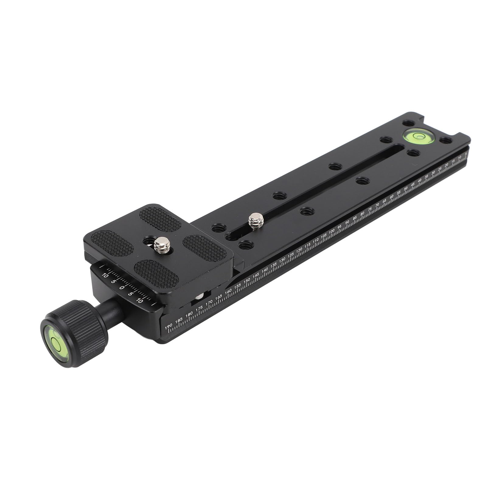 Aluminum Rail Nodal Slide Clamp - Adjustable Microphone Mount for DSLR Cameras & Video Recording - Perfect for Vlogging, Podcasting & Studio Setups