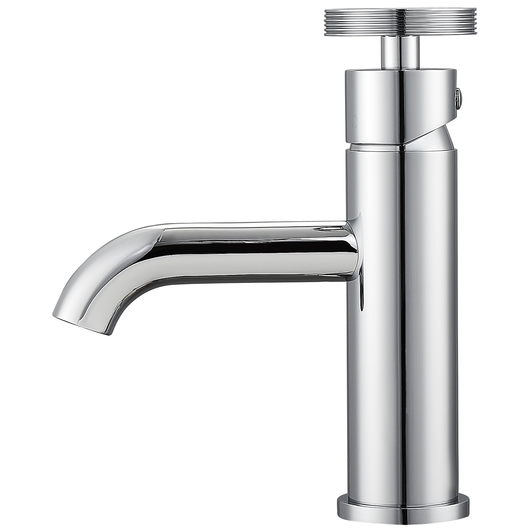 Ancona Nova Series Single Lever Chrome Bathroom Faucet - Modern Waterfall Spout Design for Sink Vanity, Perfect for Home & Hotel Bathroom Renovation