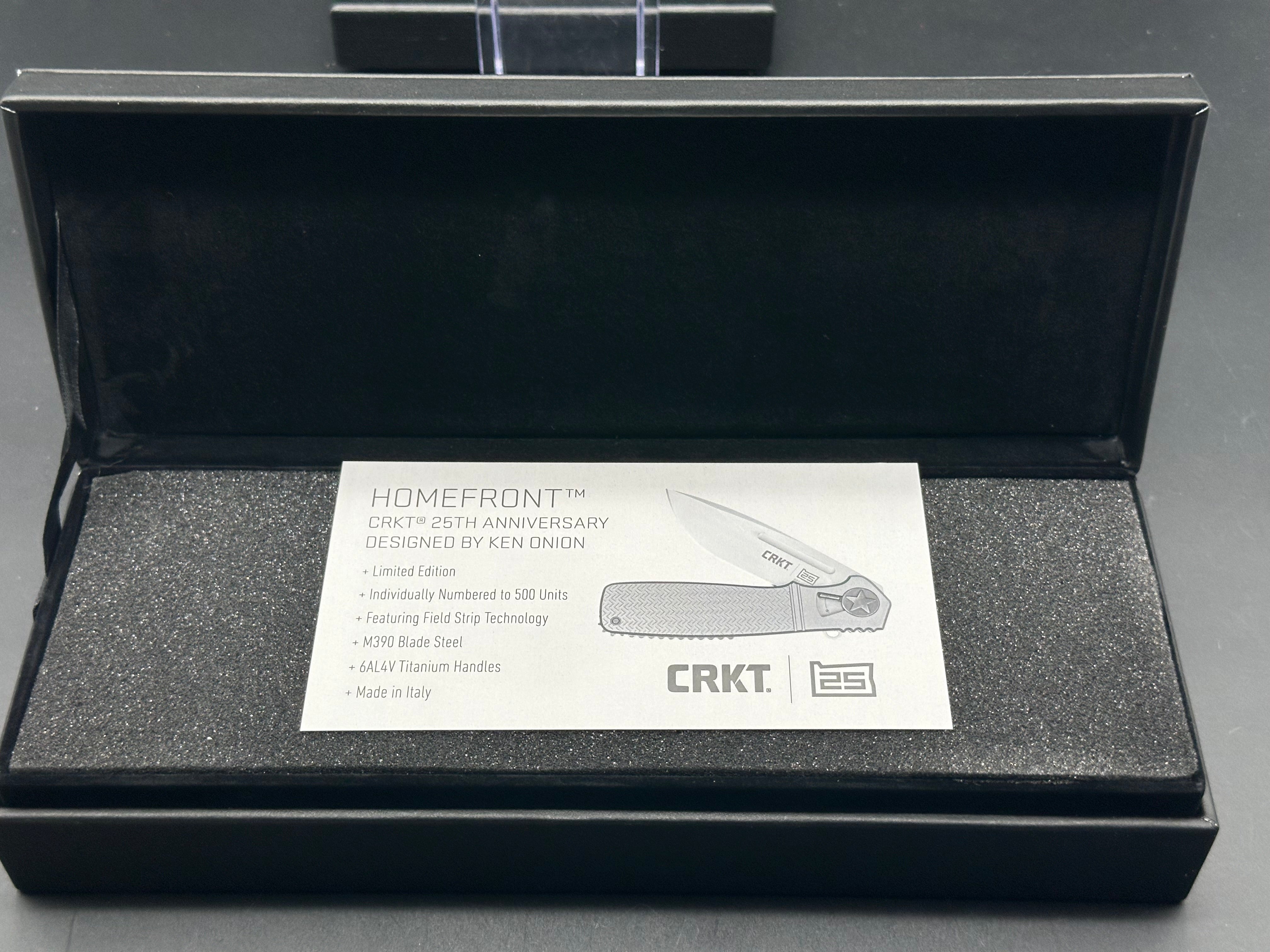 CRKT Homefront 25th Anniversary Edition Folding Knife - EDC Pocket Knife with Field Strip Technology - Perfect for Camping, Hiking & Outdoor Adventures