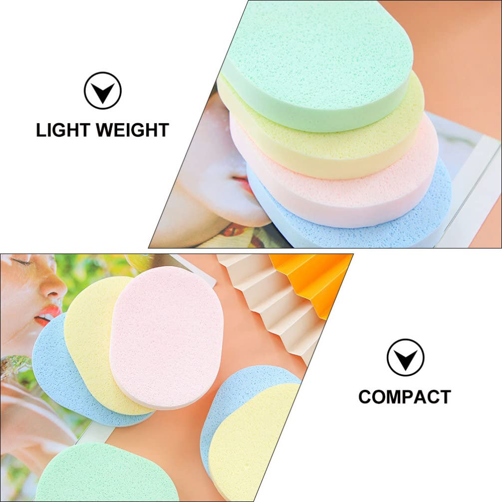Beavorty 8Pcs Soft Powder Puff & Exfoliating Bath Mitt Set - Gentle Face Cleansing Pads, Body Scrubber & Loofah Sponge for Smooth Skin Care - Perfect for Daily Facial Wash & Shower Exfoliation