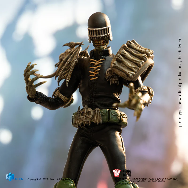 HIYA 6-inch 1/12 Scale Judge Dredd & Judge Death Action Figure Set - Premium Collectible for Superhero Fans | Perfect for Display, Photography, and 1/12 Scale Dioramas