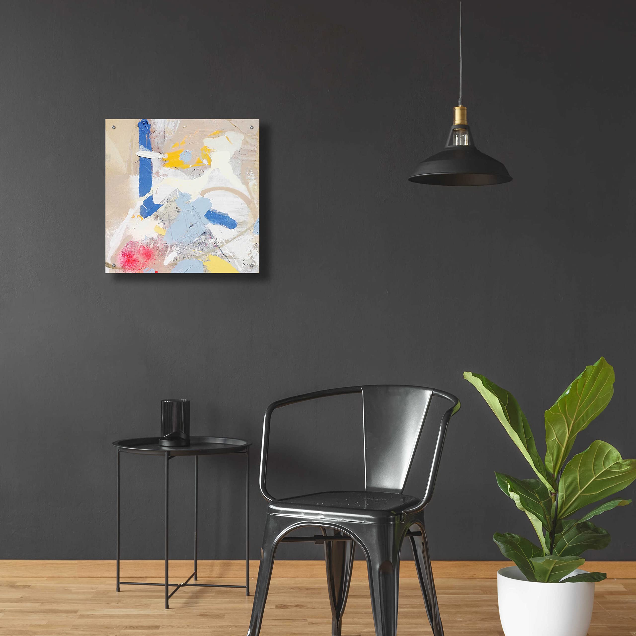 Epic Art 'Verano' by Alba Escayo - Vibrant 24x24 Inch Acrylic Glass Wall Painting - Modern Home & Office Decor for Living Room, Bedroom or Gallery Display