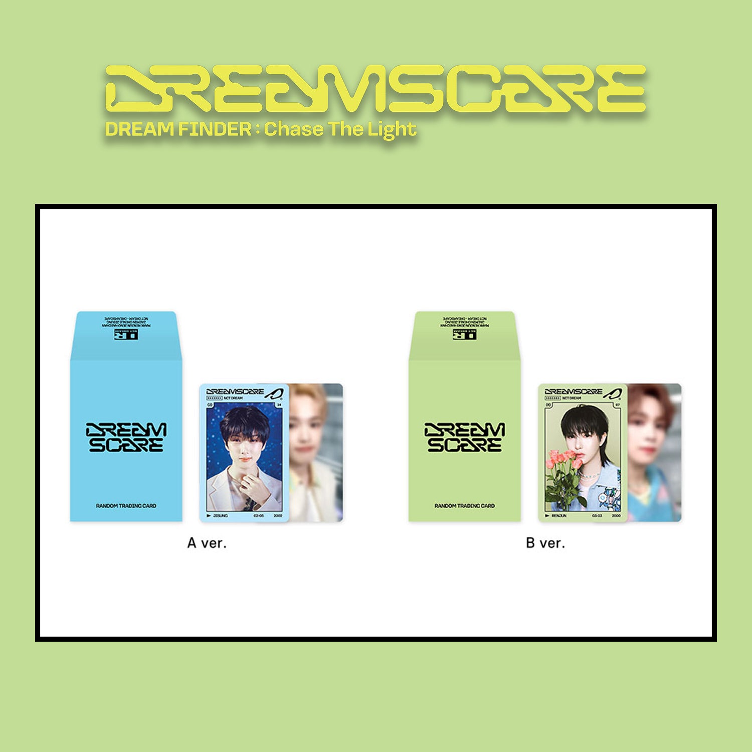 NCT DREAM Official Merchandise 'Dream Finder: Chase The Light' Trading Card Set - K-Pop Collectibles for Fans & Gift Ideas