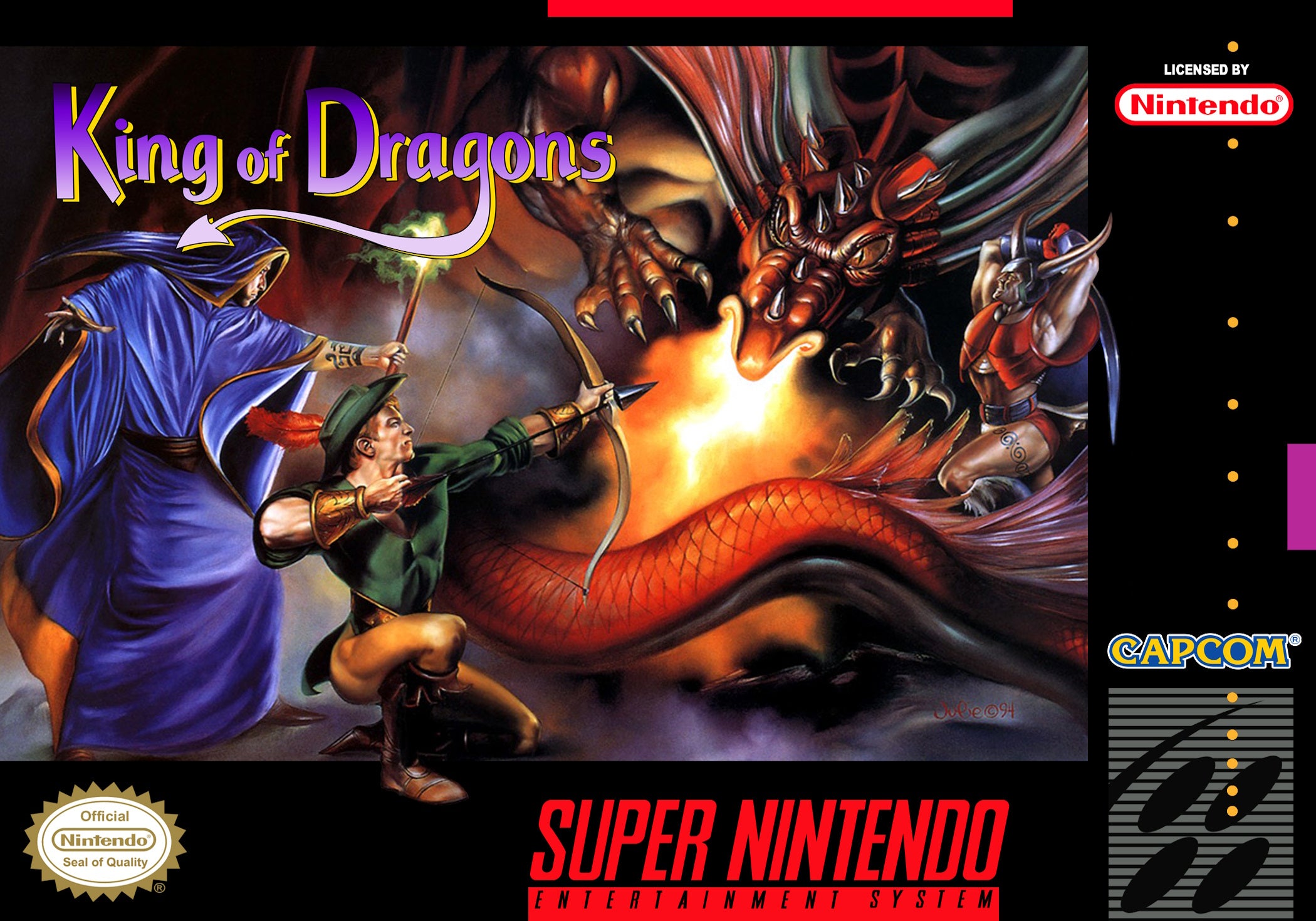 Vintage King of Dragons SNES Video Game - Classic Retro Gaming for Collectors & Nostalgic Gamers | Perfect for SNES Console & Retro Gaming Nights