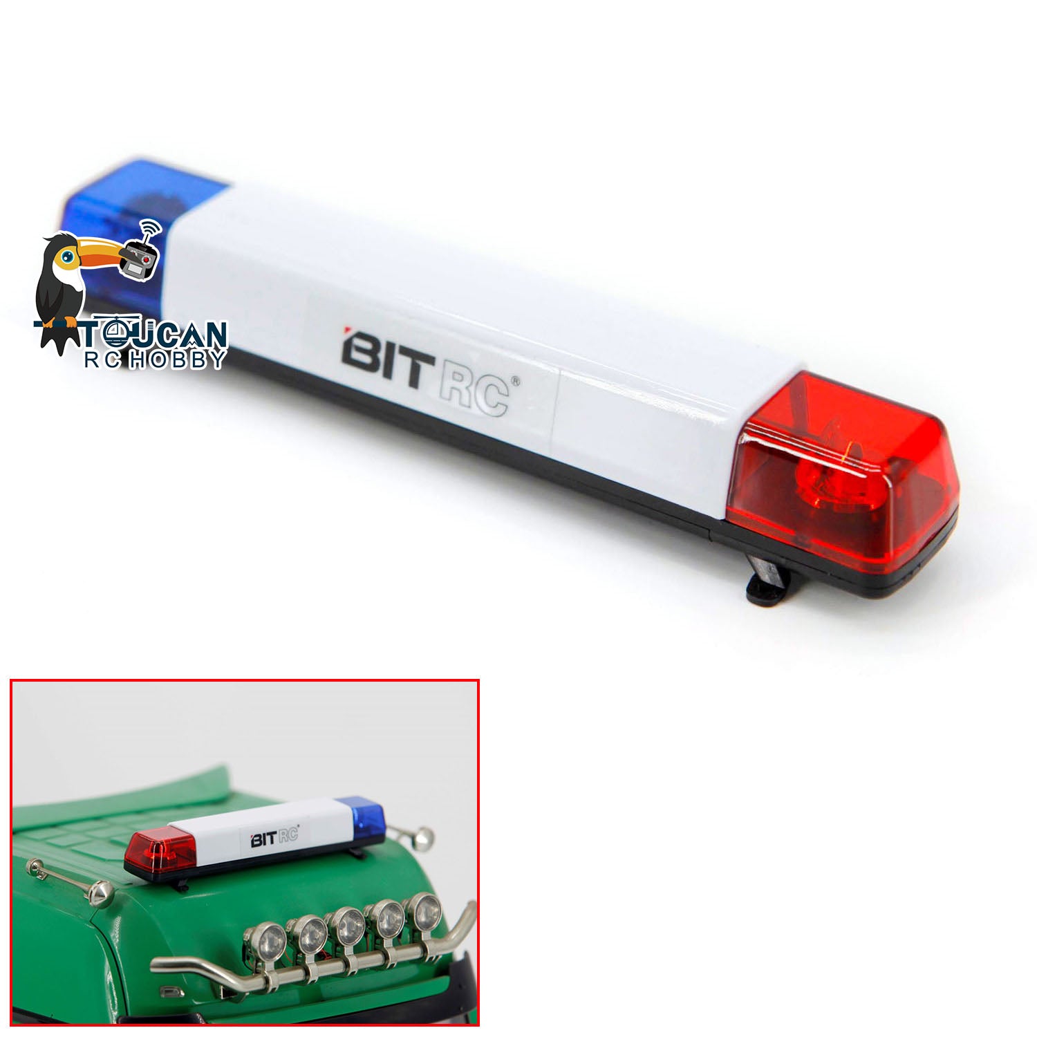 1/14 Scale RC Truck LED Cabin Warning Light - DIY Remote Control Electric Car Accessory for Hobby Models (Perfect for Off-Road Adventures & Nighttime Racing)