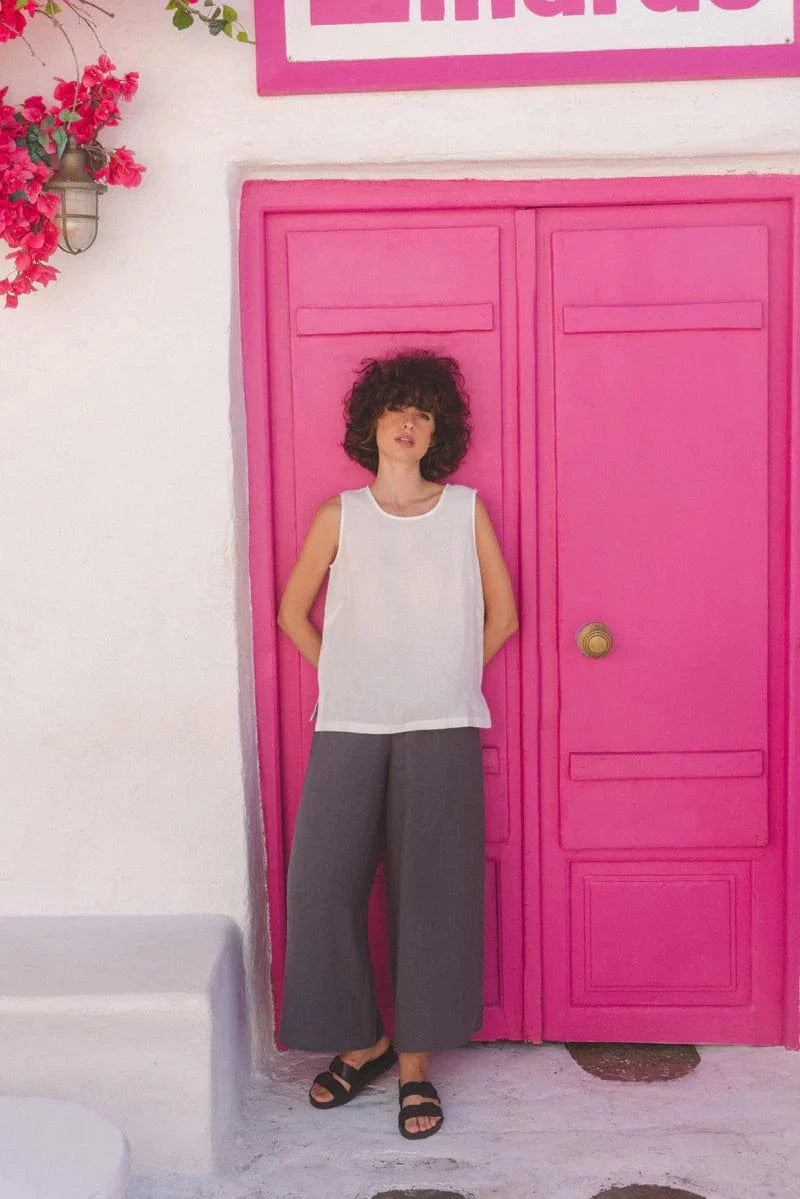 Isabella Women's Wide Leg Linen Pants - Breathable Summer Trousers in Multiple Colors | Casual Outfit, Beach Wear & Vacation Essentials