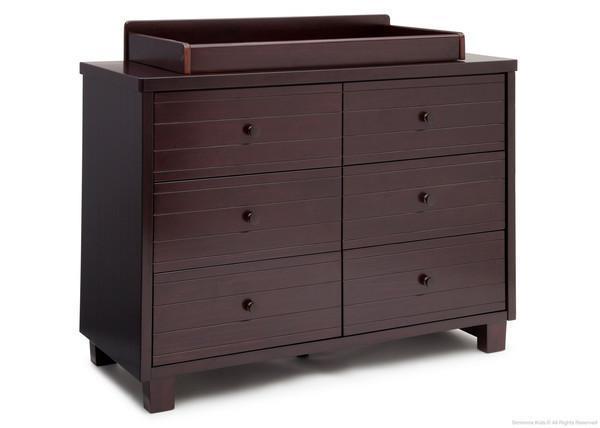 Rowen Double Dresser - 6-Drawer Solid Wood Chest for Bedroom Storage | Modern Dresser with Mirror for Home Organization | Perfect for Master Bedroom, Guest Room & Nursery