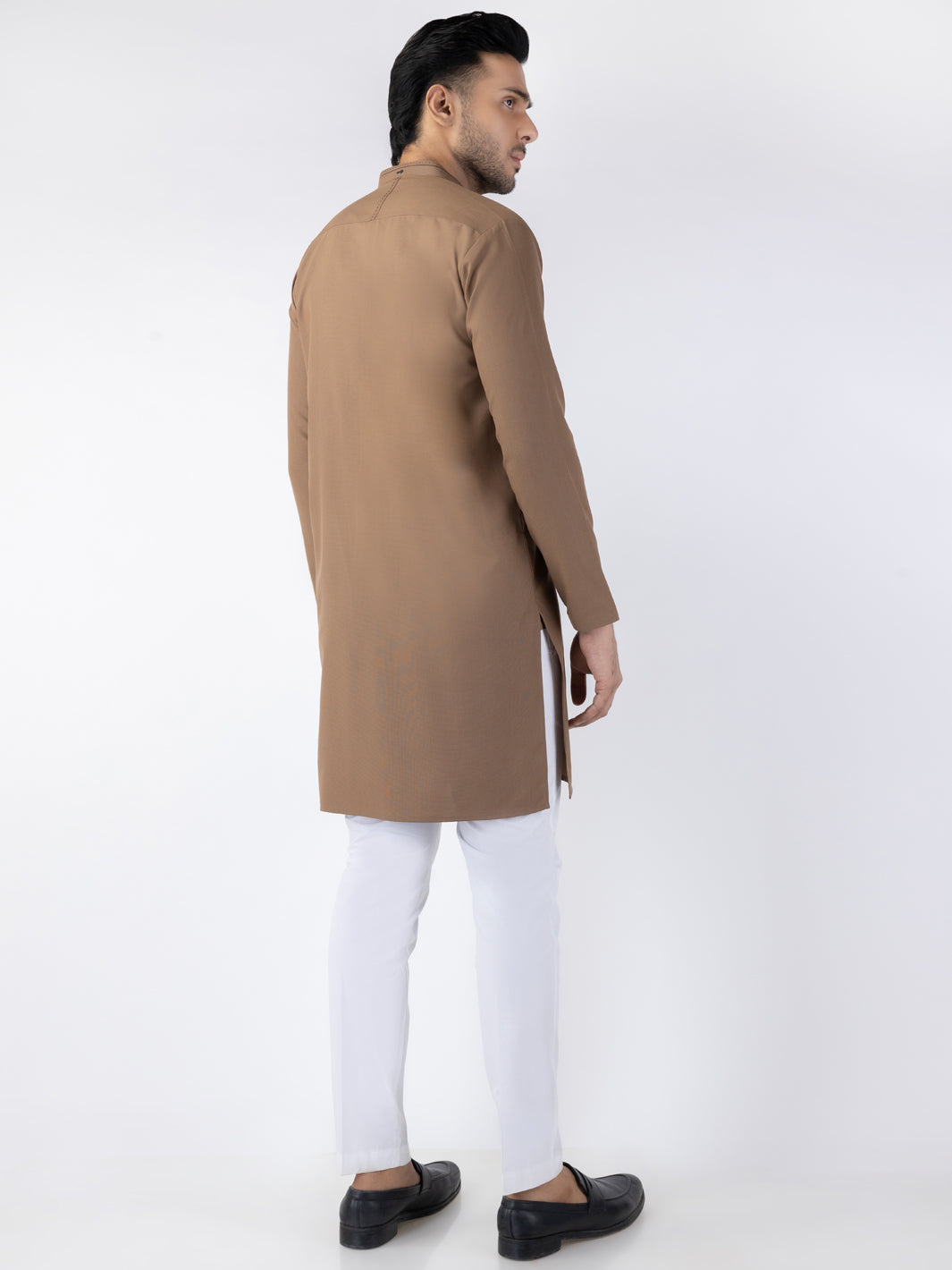 Stylish Blended Brown Kurta for Men & Women | Comfortable Cotton Ethnic Wear | Perfect for Festivals, Weddings & Casual Outings
