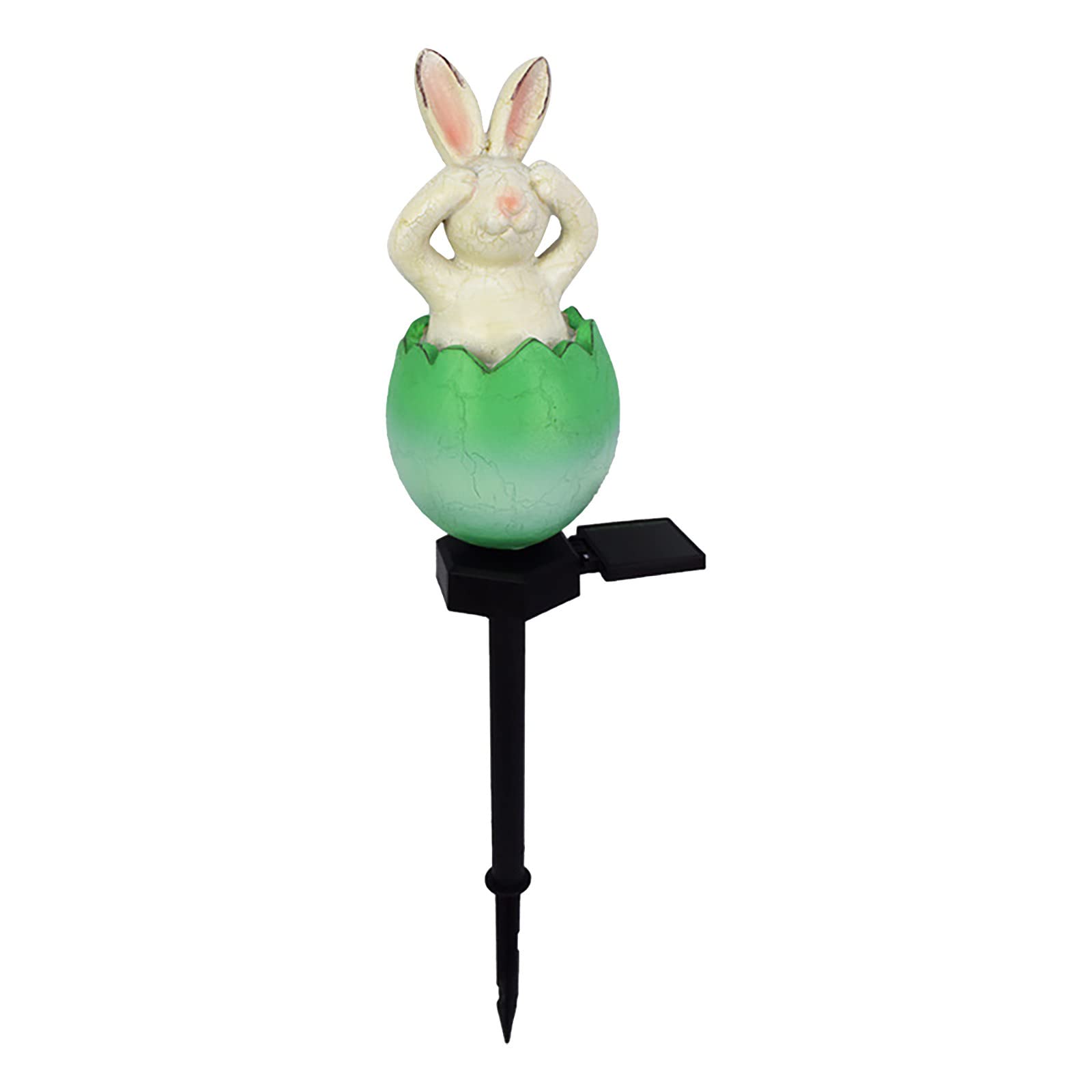 Solar LED Bunny Garden Lights - Cute Rabbit Lawn Decor, Outdoor Landscape Lighting for Yard & Pathway, Small Bedside Lamp for Bedroom - Green (1 Pack) | Perfect for Garden Decor, Patio Lighting & Nighttime Ambiance
