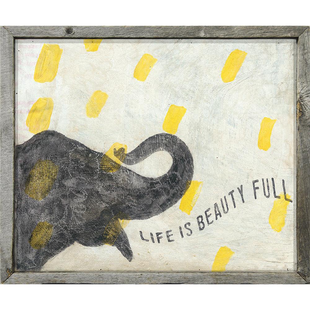 Smart Elephant Art Print - Modern Home Decor, Nursery & Office Wall Art - Perfect for Living Room, Bedroom & Gifts