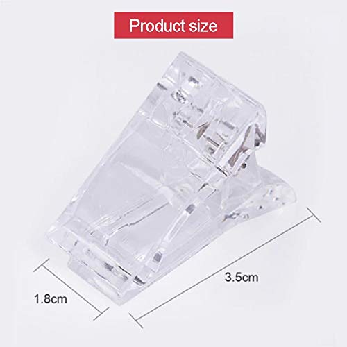 BORN PRETTY 1PC Transparent False Nail Clips for Quick Gel Extension - Professional Nail Tips Clamp for Manicure & Nail Art (BP-Nail Clip) - Perfect for Salon, Home DIY & Nail Extension