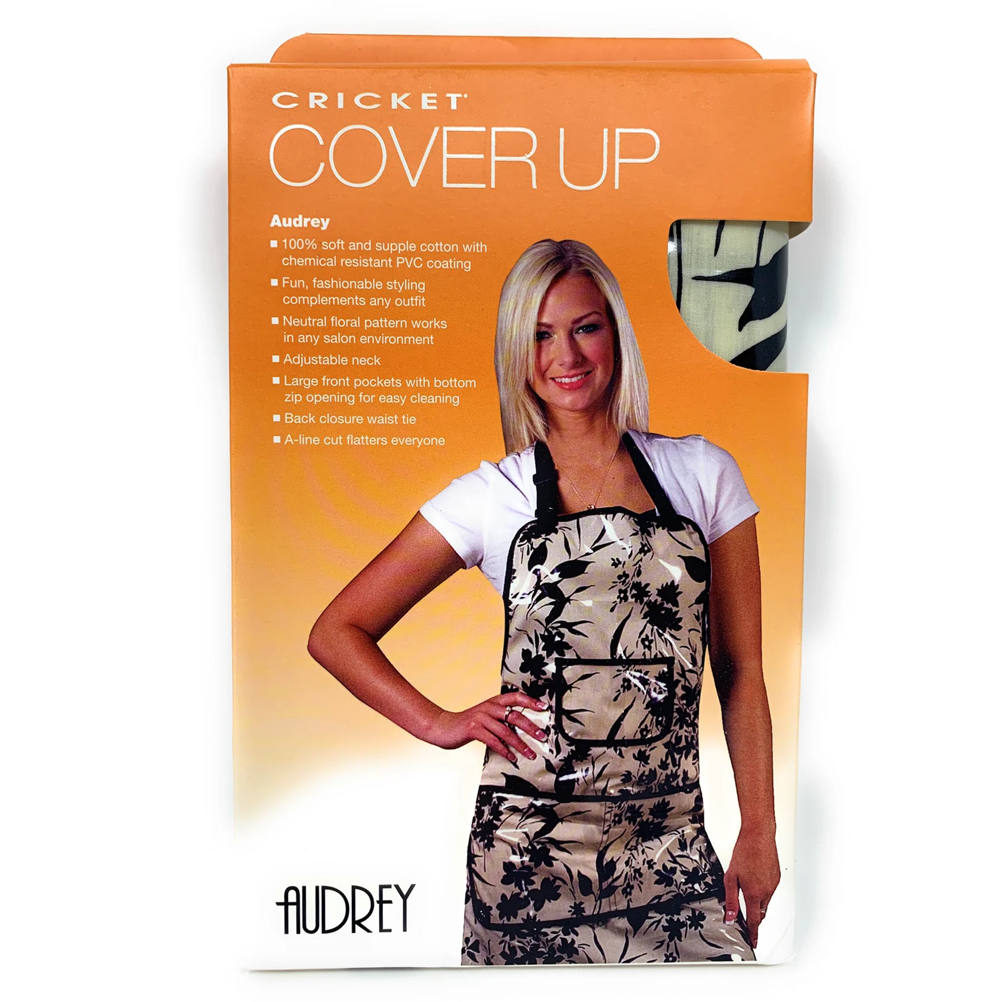 Cricket Audrey Apron - Black & Cream - Premium Kitchen Apron for Cooking, Baking & BBQ - Ideal for Chefs, Home Cooks & Outdoor Grilling