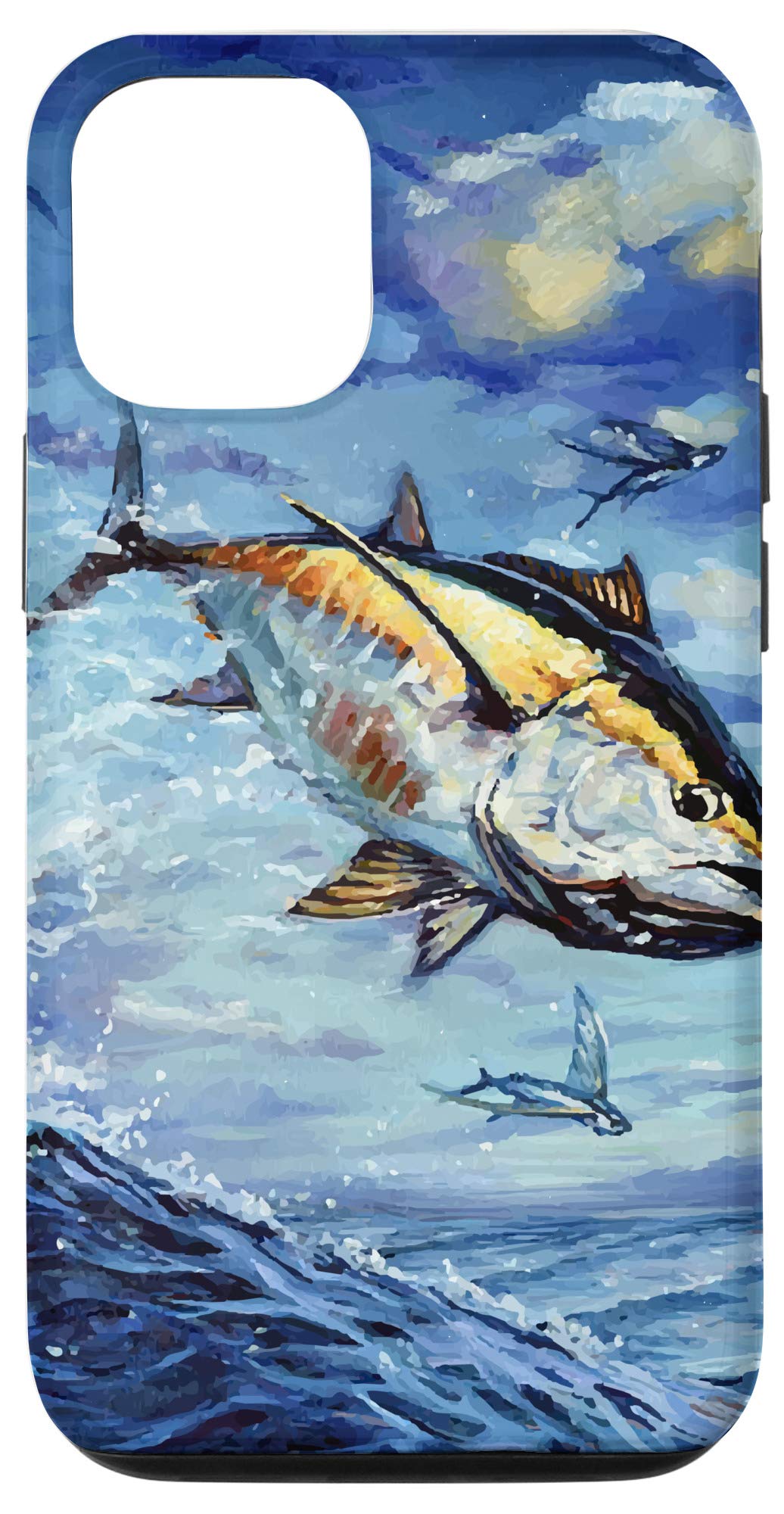 iPhone 12/12 Pro Cute Bluefin Tuna Fish Case - Durable Protective Phone Cover for Deep Sea Fishing Enthusiasts | Perfect Gift for Ocean Lovers & Marine Life Fans