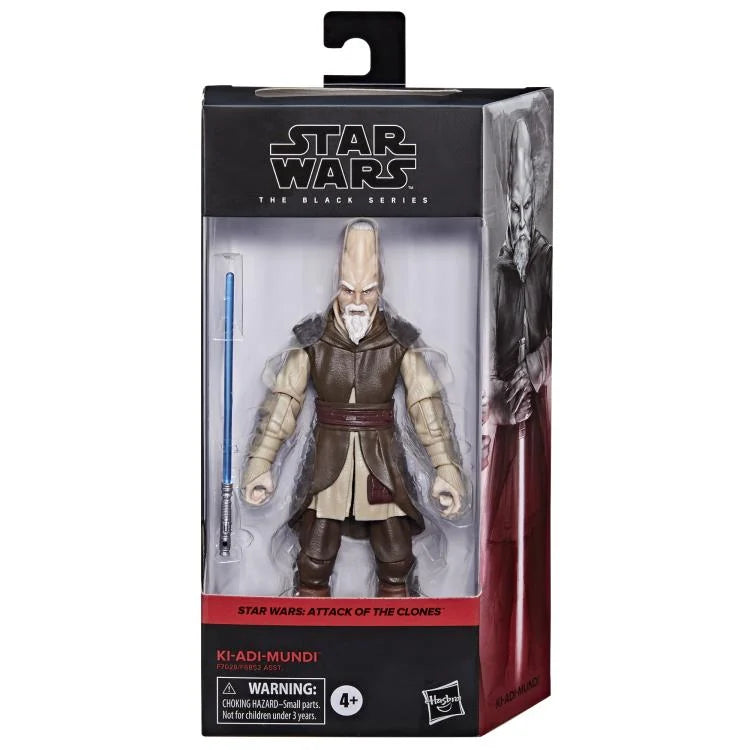 Star Wars The Black Series Ki Adi Mundi 6-Inch Action Figure - Attack of the Clones Collectible for Fans & Display | Perfect for Cosplay, Gift Giving & Star Wars Memorabilia Collections