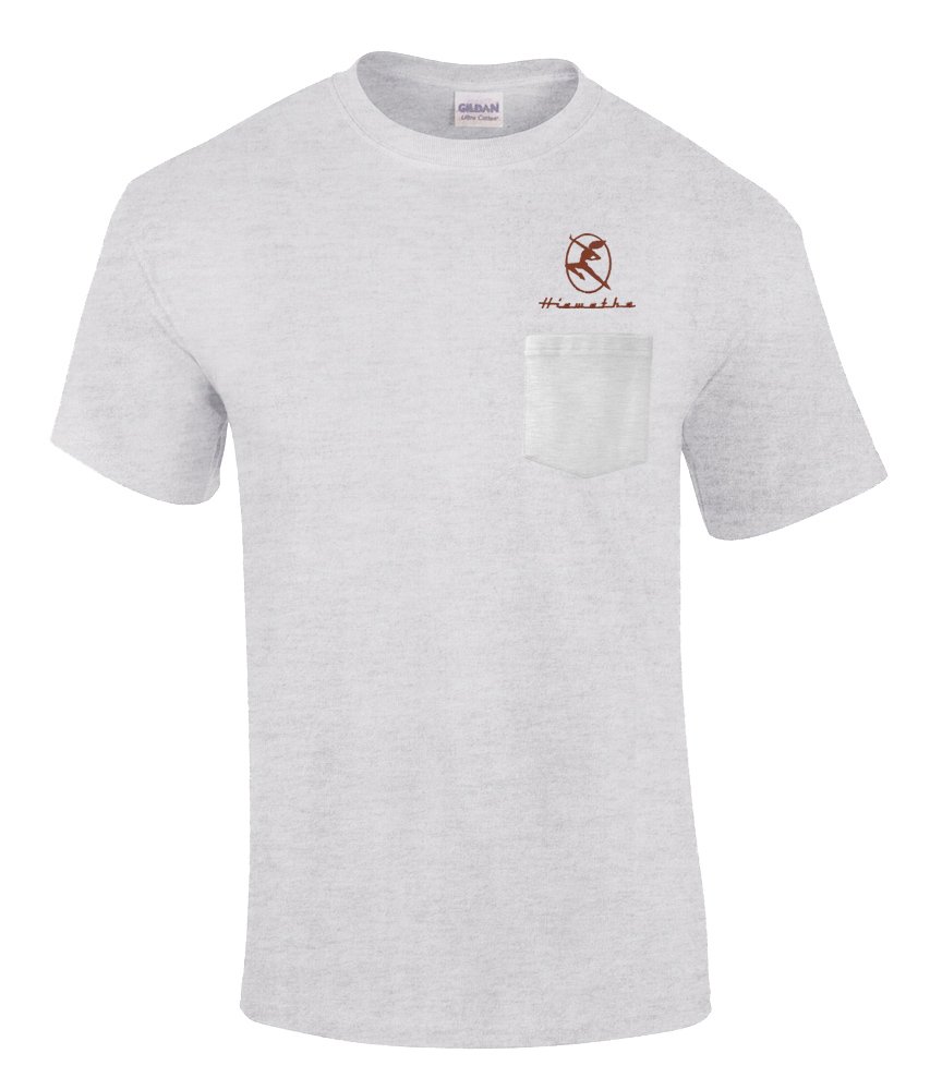 Milwaukee Hiawatha Embroidered Pocket T-Shirt for Men - Vintage Style Casual Tee - Perfect for Outdoor Activities, Travel & Everyday Wear