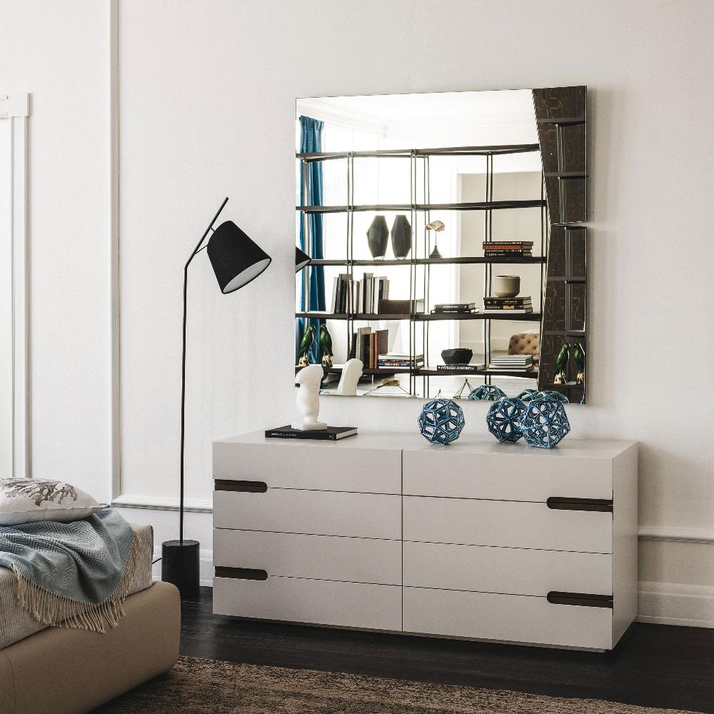 Cattelan Italia Ciro 3-Drawer Dresser - Modern Bedroom Chest of Drawers for Storage & Organization
