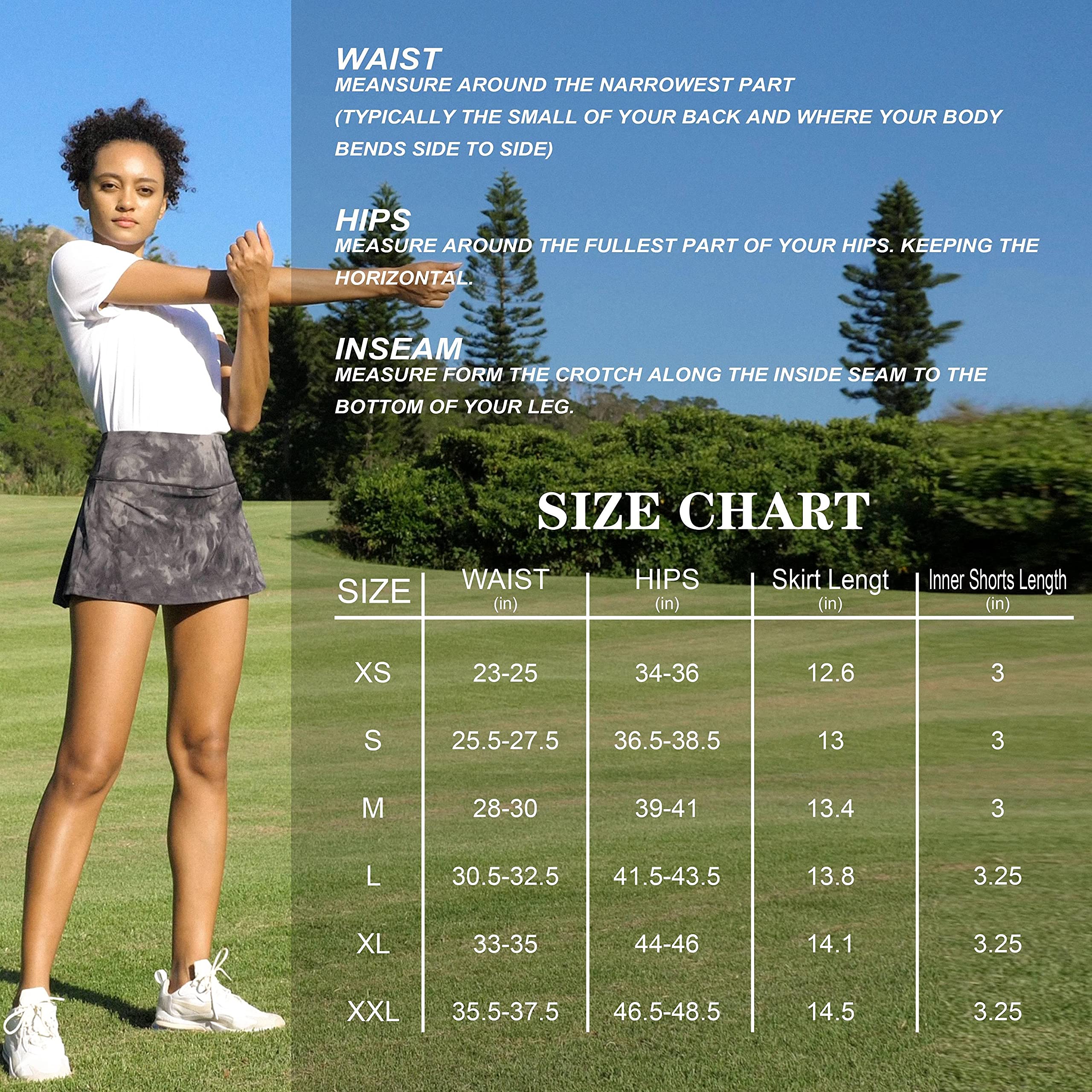 Soothfeel Women's Pleated Tennis Skirt with Pockets - High Waisted Athletic Skort for Golf, Running & Workout - Perfect for Sports, Gym & Casual Wear