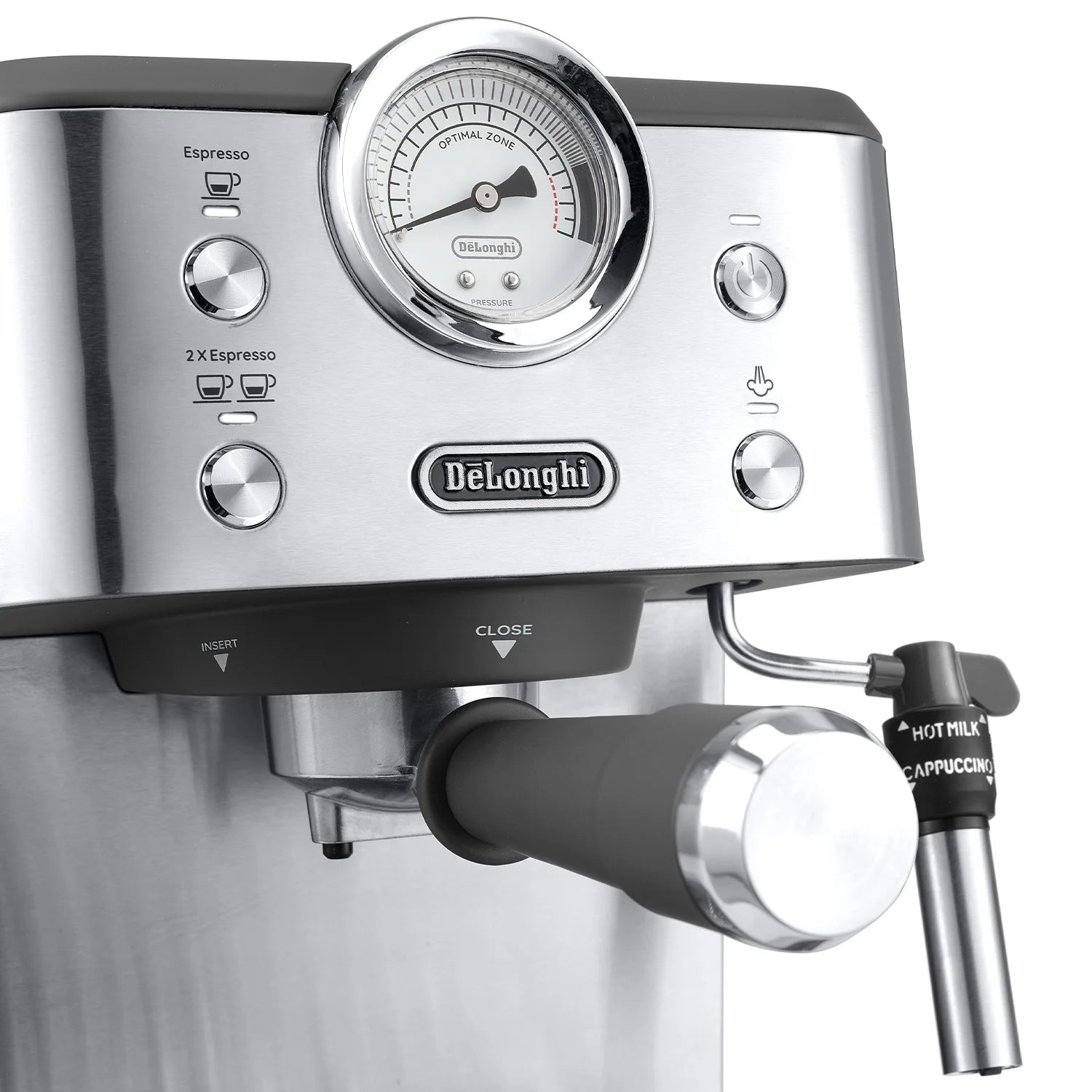De'Longhi Linea Classic Espresso Machine - Stainless Steel EM450M for Home Baristas & Coffee Lovers | Perfect for Kitchen, Office & Small Cafes