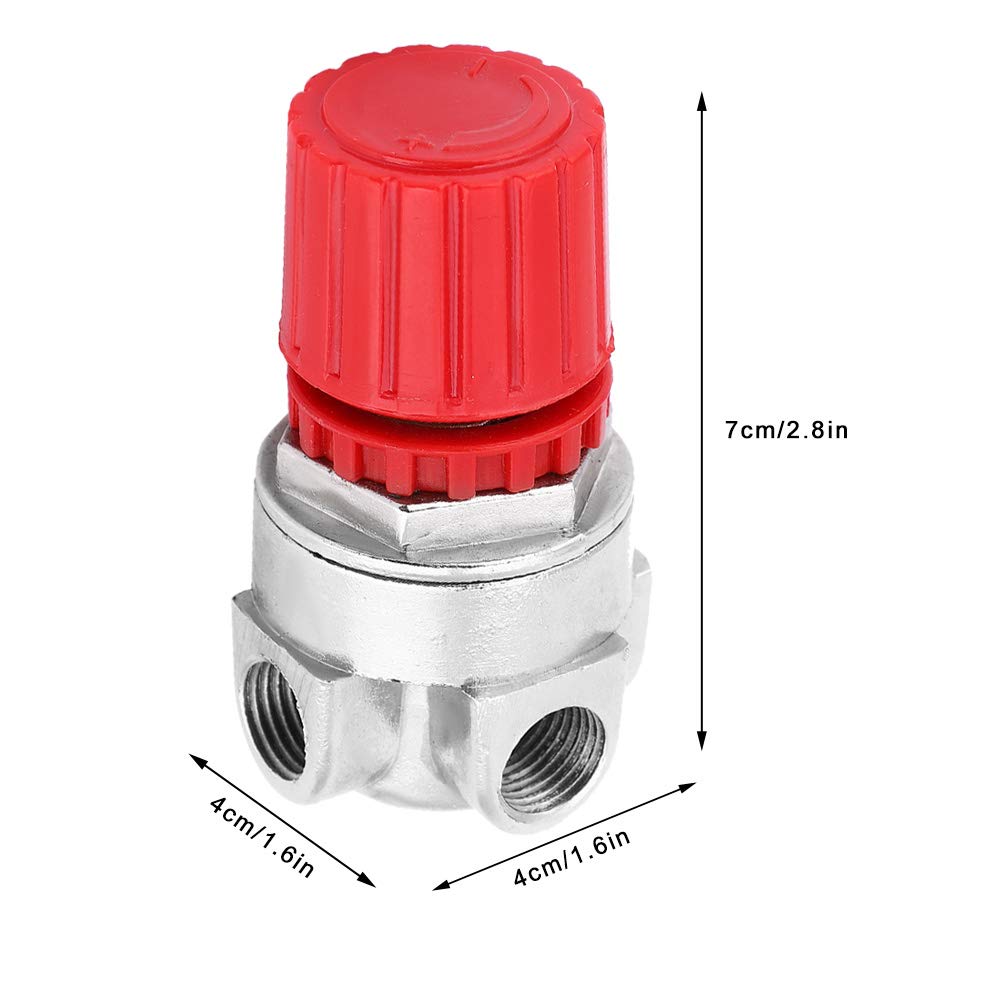 High Precision 4-Hole Water Pressure Regulator Valve - RVSKY Steel Water Pressure Reducing Valve for Plumbing, Irrigation & RV Use