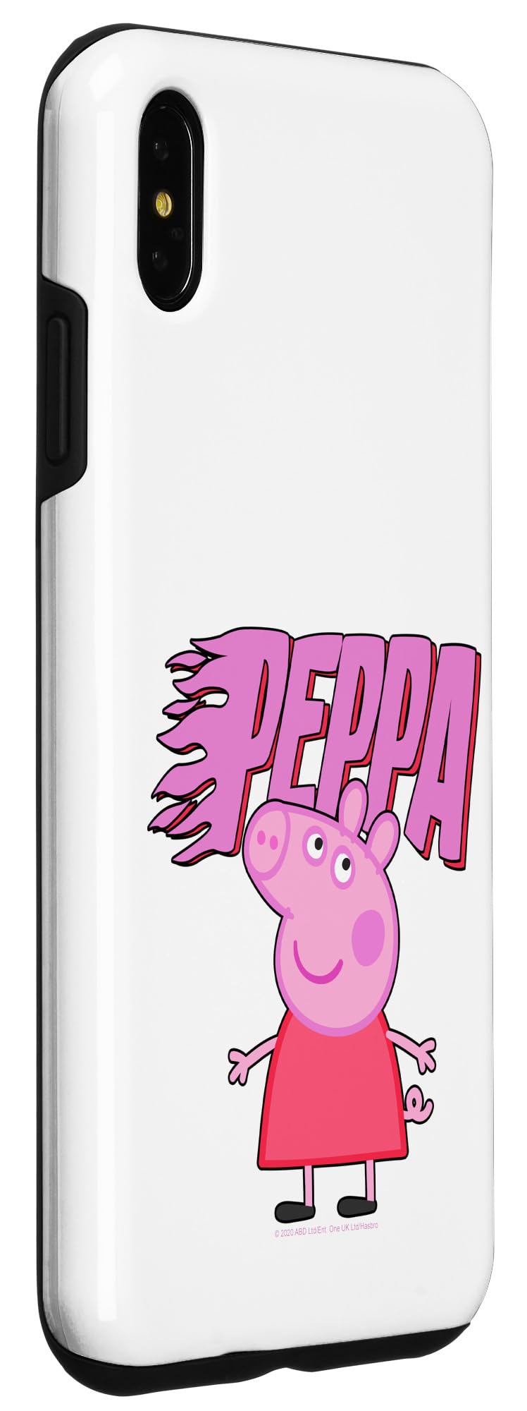 iPhone XS Max Peppa Pig Flame Logo Case - Shockproof Protective Phone Cover for Kids & Adults - Perfect for School, Travel, and Daily Use