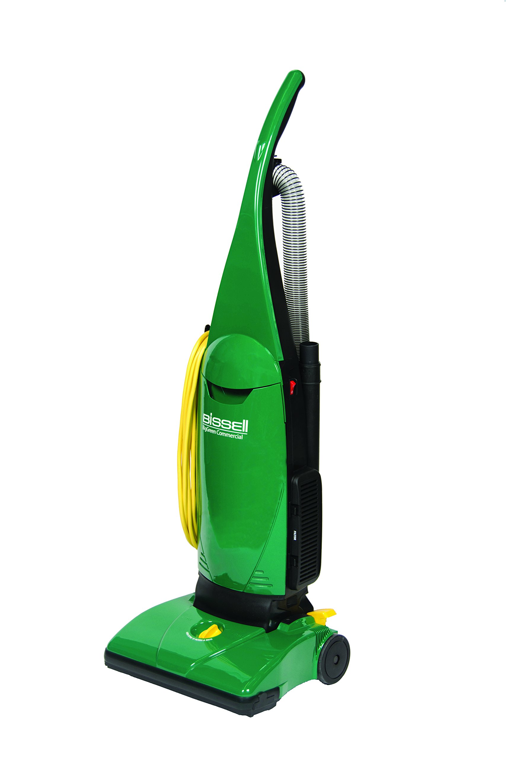 BISSELL Commercial Pro Upright Vacuum Cleaner with Dirt Cup - Green | BISSELL BigGreen Commercial PowerForce Bagged Upright Vacuum | Lightweight Industrial Vacuum for Office, Warehouse & Home Cleaning