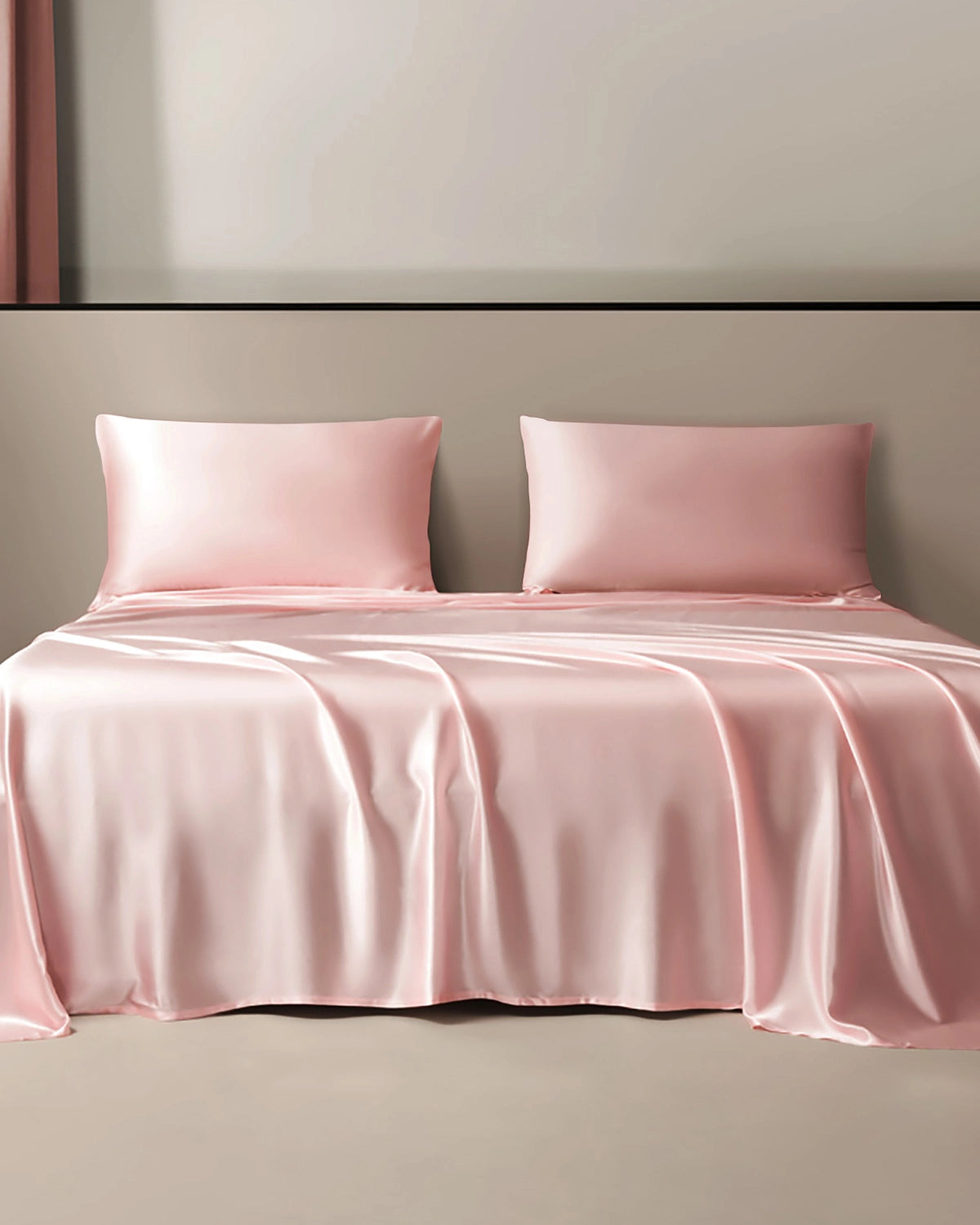 Premium 22 Momme 3-Piece Silk Flat Sheet Set - Queen Size, 100% Mulberry Silk Bedding for Luxurious Sleep - Perfect for Master Bedrooms, Guest Rooms & Hotels