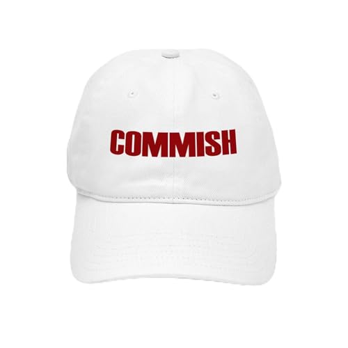 White - Commish (Red) Cap