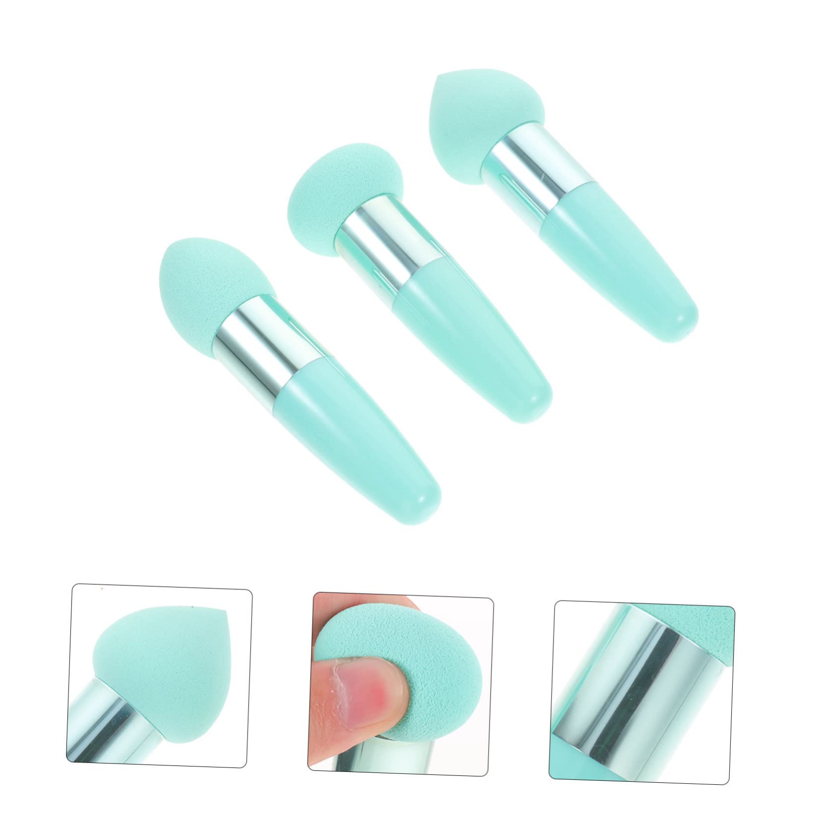 Beautyfu 3pcs Makeup Sponges - Soft Fluff for Concealer & Powder - Travel & Daily Use