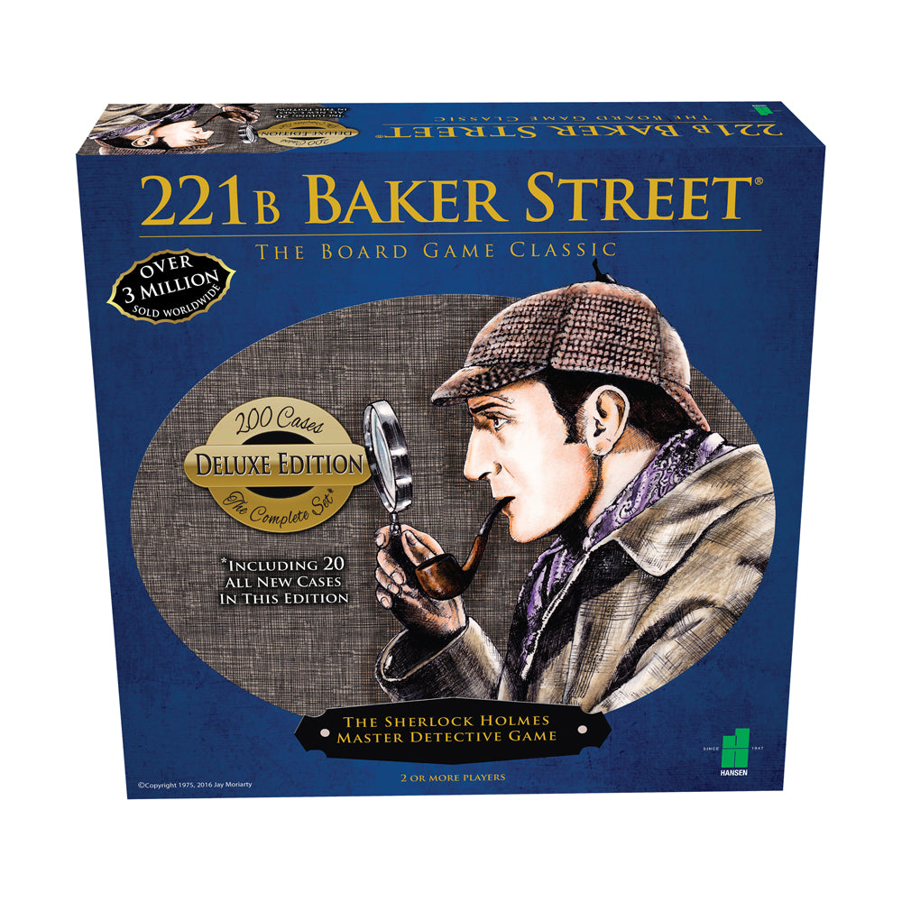 221B Baker Street Deluxe Edition Master Detective Board Game - Sherlock Holmes Mystery Solving Game for Adults & Teens - Perfect for Family Game Nights & Detective Party Games