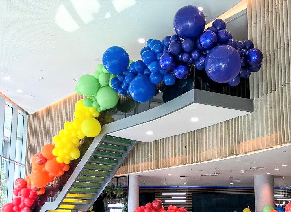 Vibrant Rainbow Garland - Colorful Party Decorations for Birthday, Baby Shower & Wedding Events