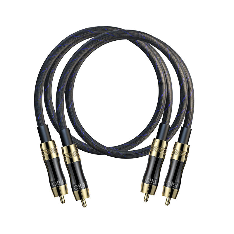 FiiO LR RCA3 HiFi Audio Cable - Premium 3.5mm to RCA Stereo Interconnect Cable for Home Theater, Turntable, and Audio Systems - Perfect for Audiophiles and Music Enthusiasts