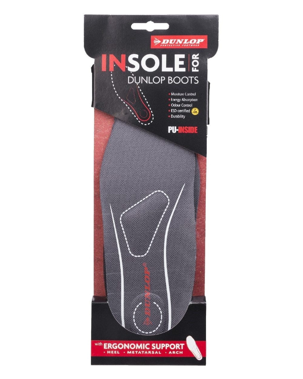 Dunlop Premium Ergonomic Support Insoles - Comfortable Shoe Inserts for Running, Walking & Work - Arch Support & Cushioning for All-Day Comfort