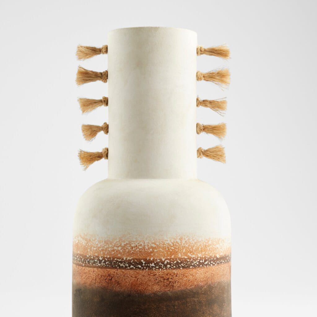 Cyan Design 11548 Margaret Vase - Large Ombre & Jute Handmade Decorative Vase for Home Decor, Living Room, Dining Table Centerpiece