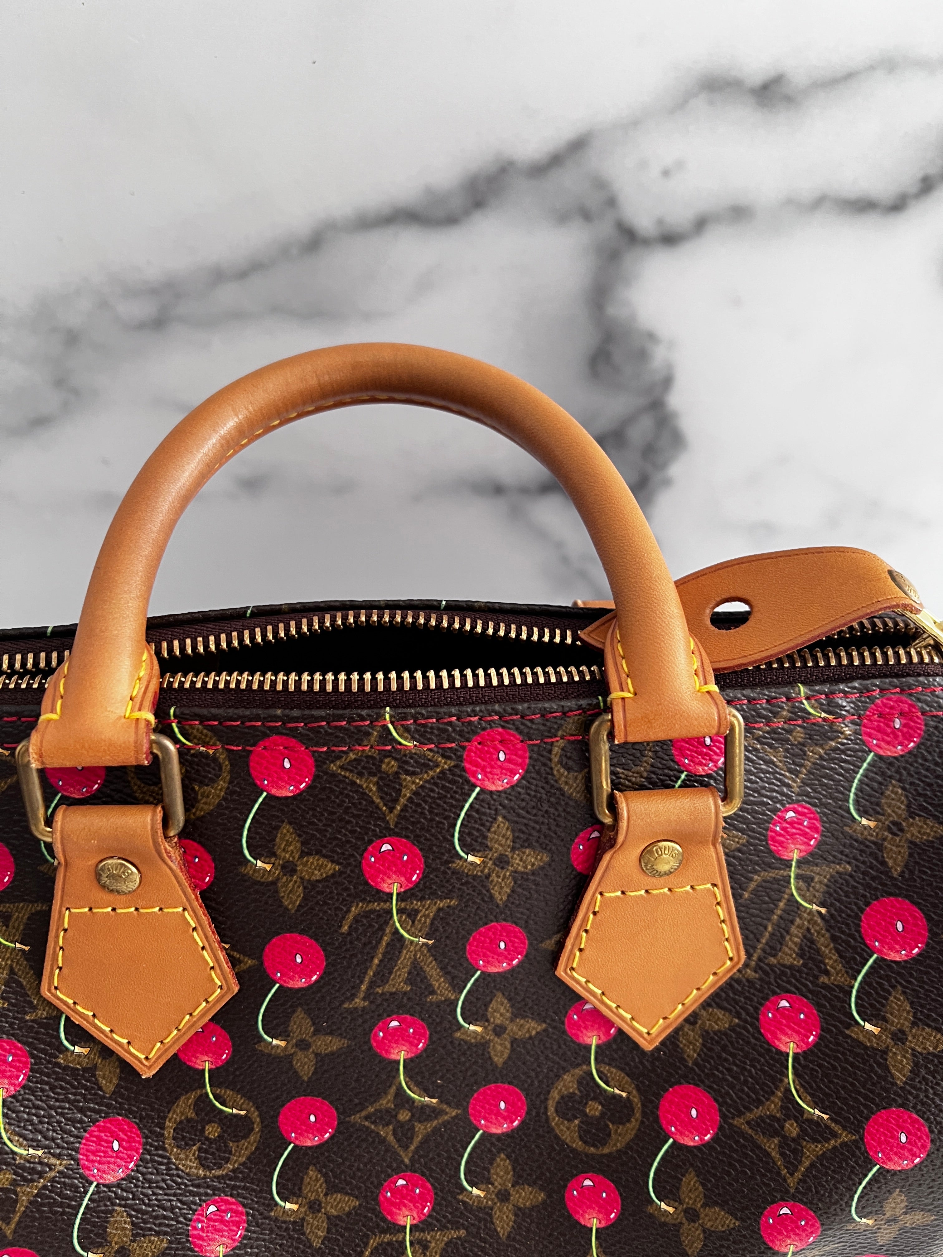 Louis Vuitton Monogram Cherry Speedy 25 Handbag - Stylish Crossbody Purse for Women, Perfect for Work, Travel & Everyday Use