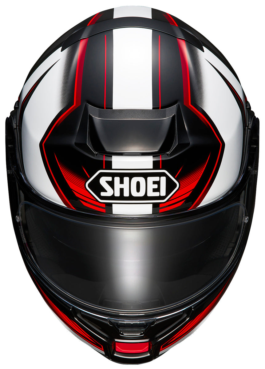 Shoei Neotec 3 Motorcycle Helmet - Grasp Black/White/Red - DOT & ECE Certified Full Face Helmet for Street Biking & Touring