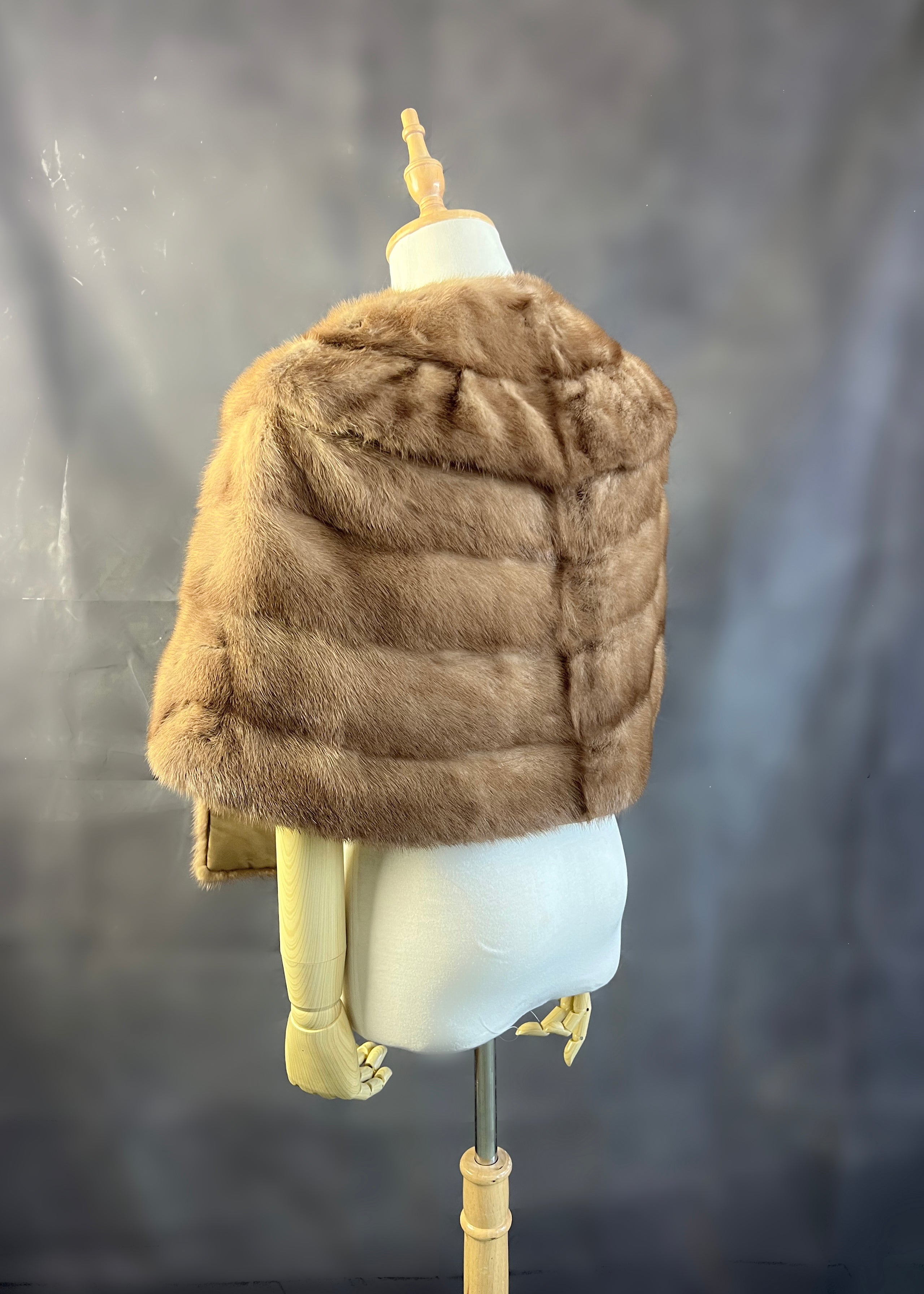 Luxury Real Mink Fur Wrap - Soft & Warm Winter Shawl (Mink09) - Perfect for Evening Parties, Weddings, and Cold Weather Fashion
