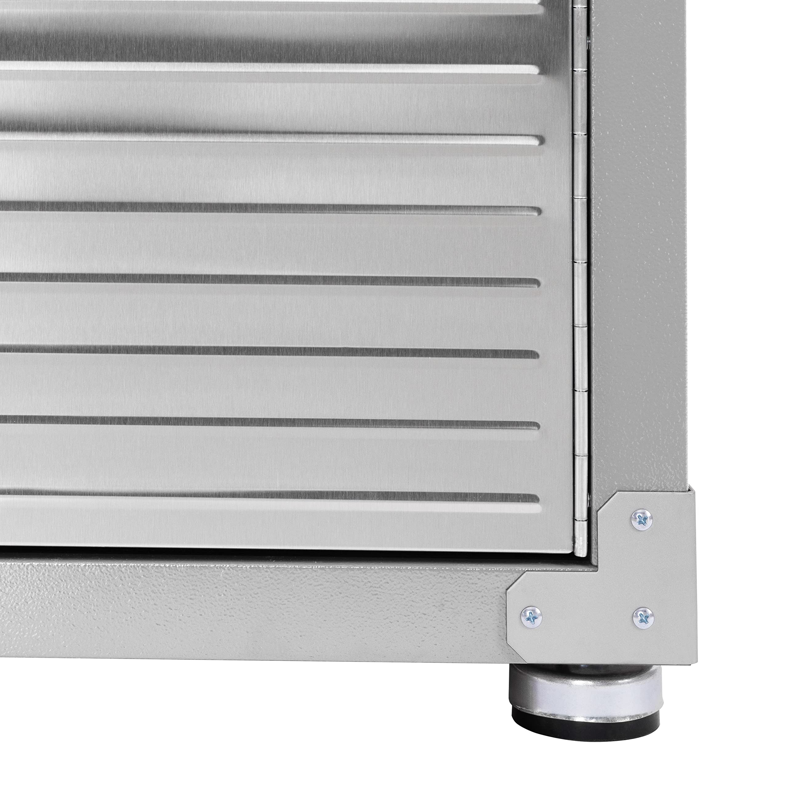 Seville Classics UltraHD Solid Steel Lockable Storage Cabinet with Adjustable Shelves - 48