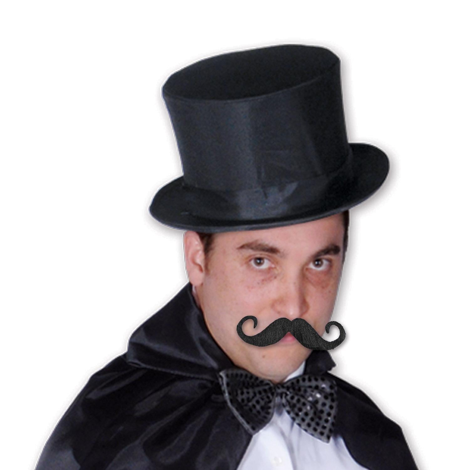 12 Pack Beistle Handlebar Hairy Mustache Costume Accessories - Perfect for Halloween, Cosplay, and Themed Parties