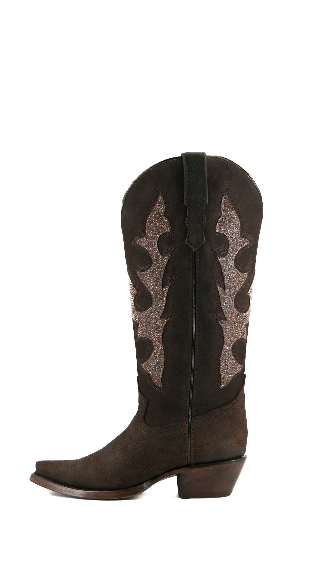Makayla Midi Wide Calf Snip Toe Cowgirl Boots for Women - Comfortable Western Riding Boots for Country Dancing, Rodeo & Casual Wear