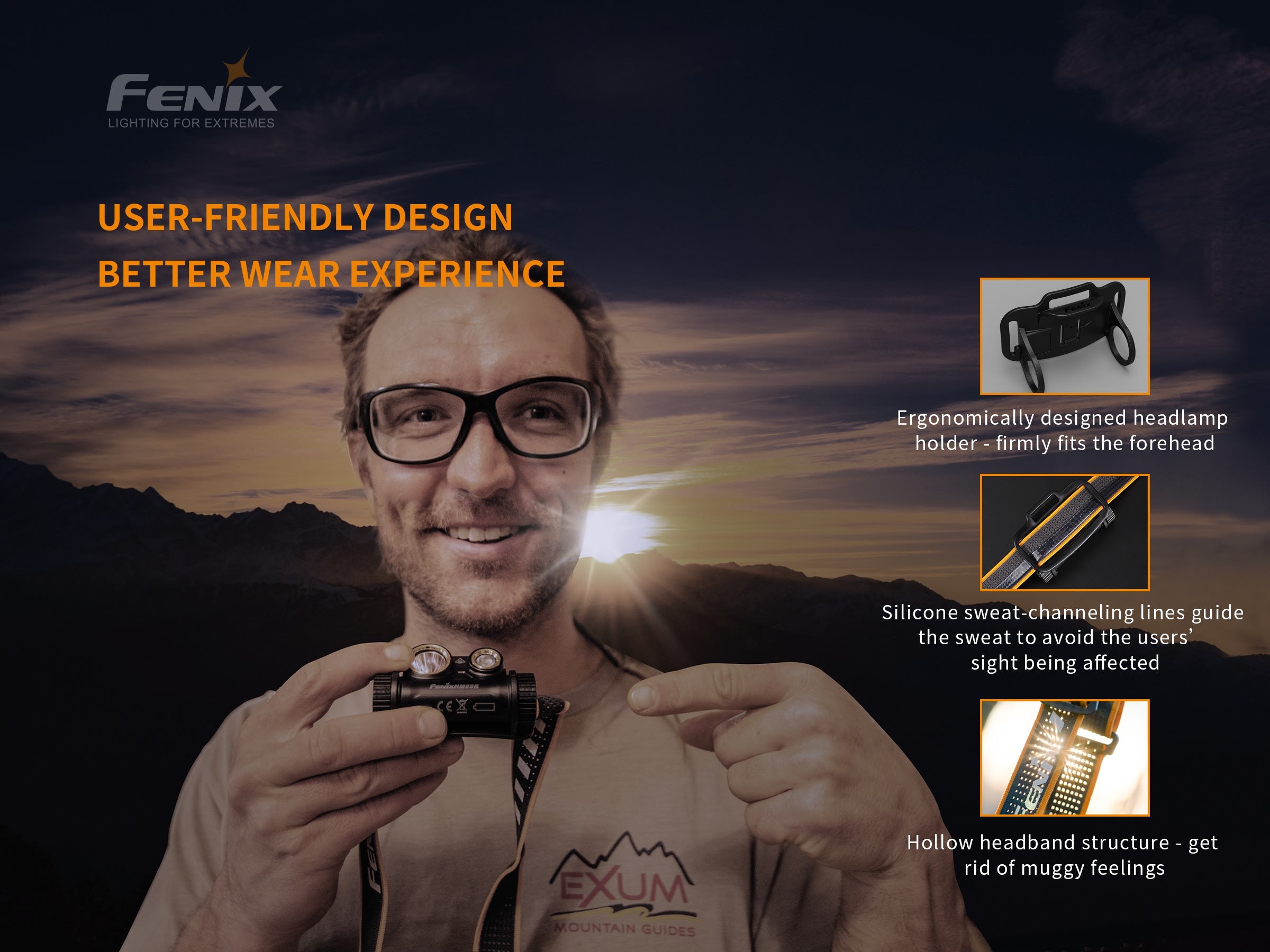 Fenix HM65R Rechargeable LED Headlamp - 1400 Lumens Bright Waterproof Headlight for Camping, Hiking & Outdoor Adventures