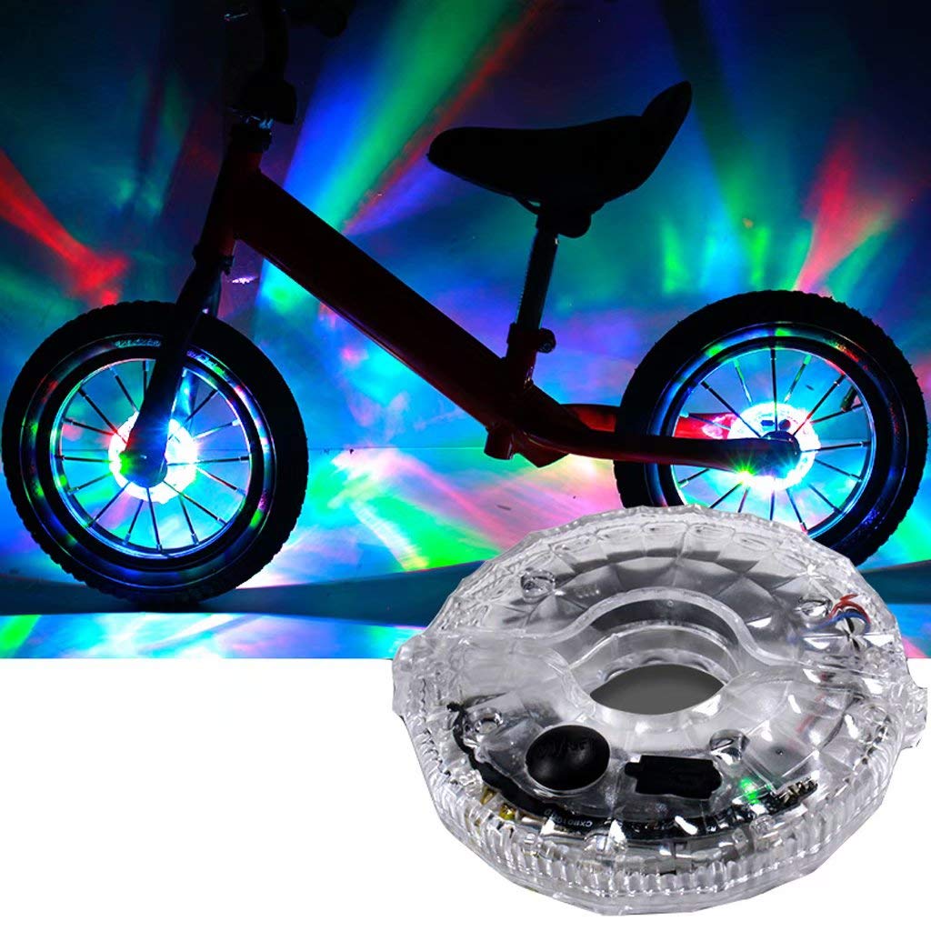 **Waterproof LED Bicycle Wheel Lights - Multi-Color Spoke Lights with 20 Light Modes & Remote Control - Easy Install for Kids & Adults - Perfect for Night Riding, Festivals & Outdoor Adventures**